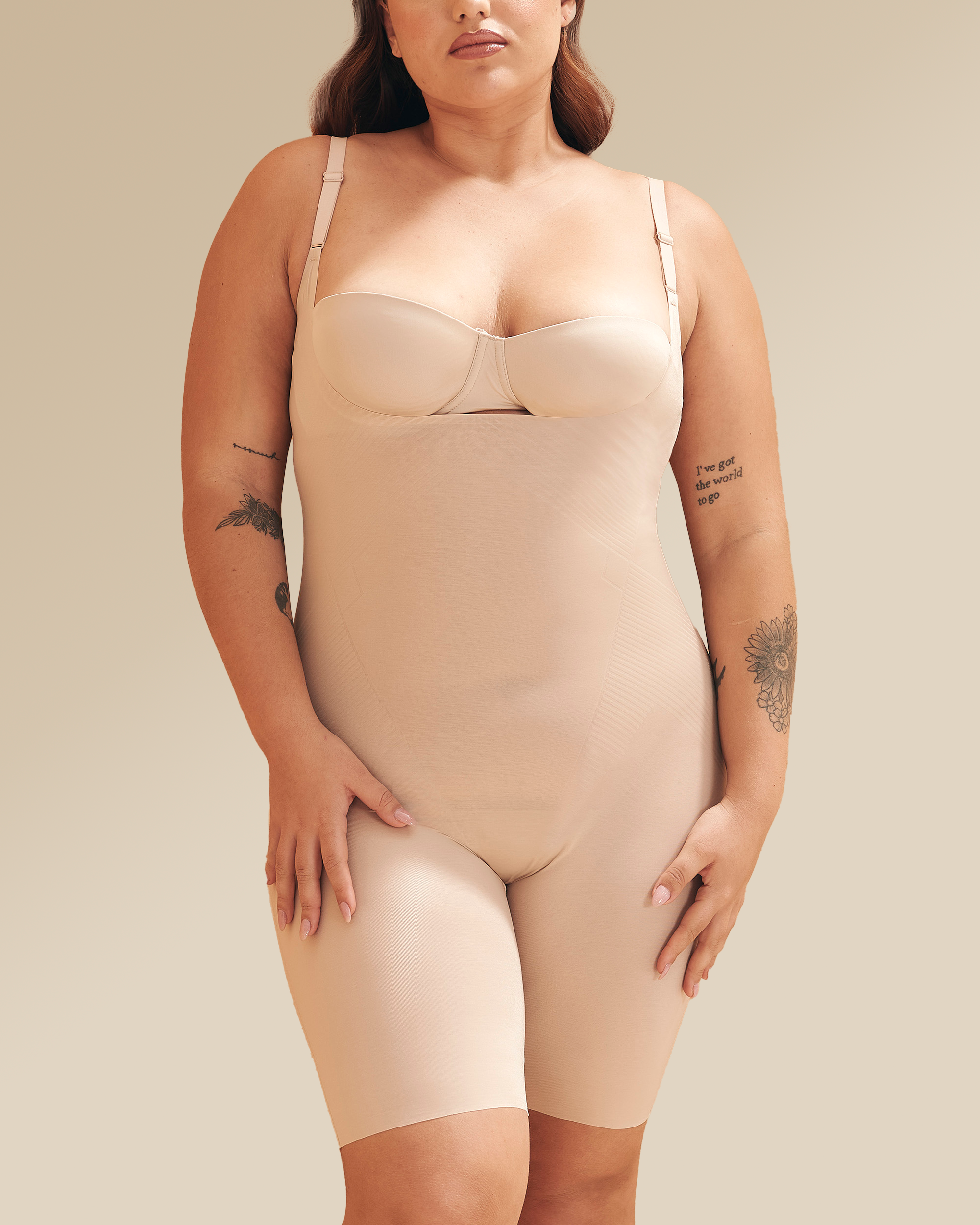 Body moulant à armatures Beige de SPANX