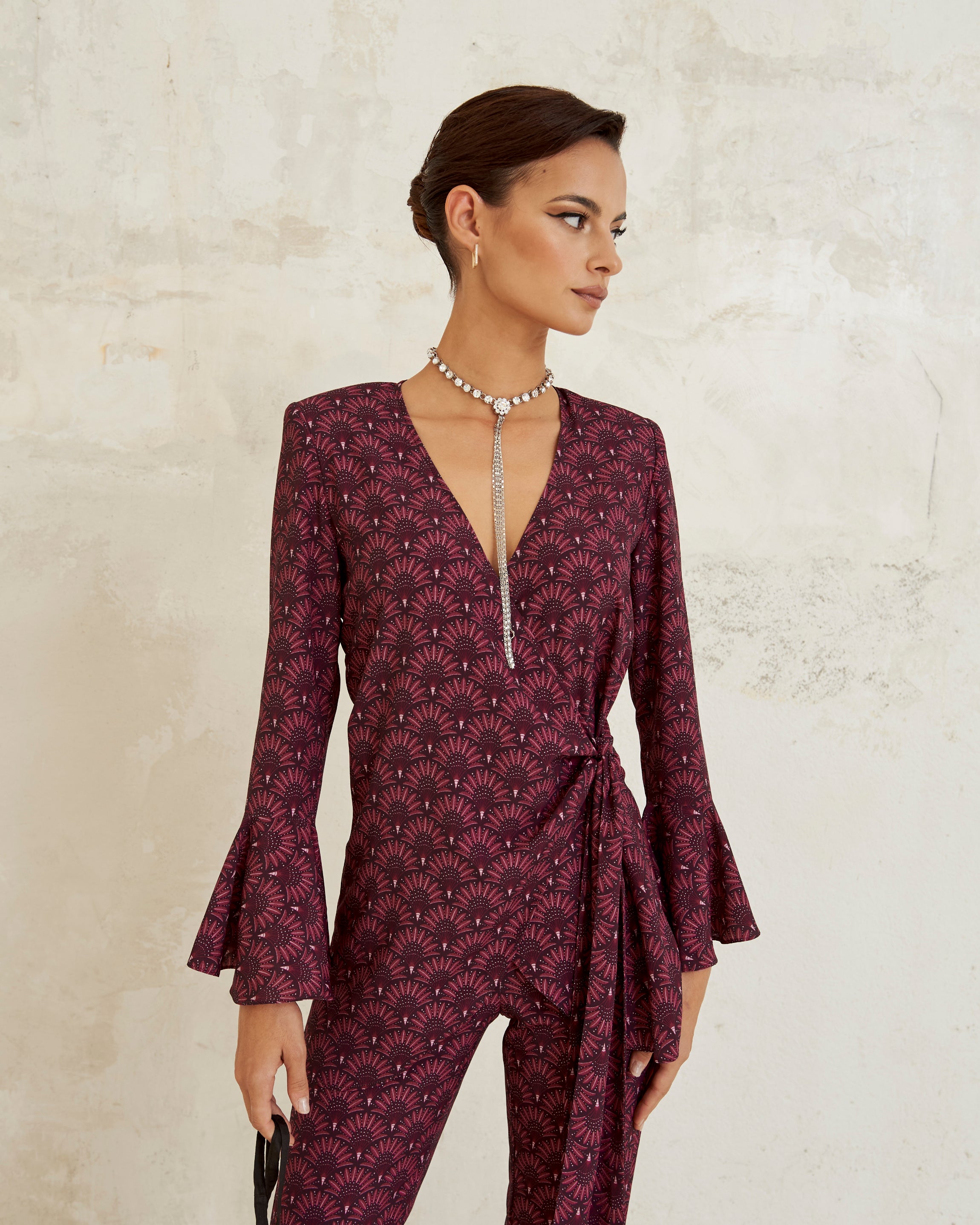 Agatha Gatsby morado Blazer
