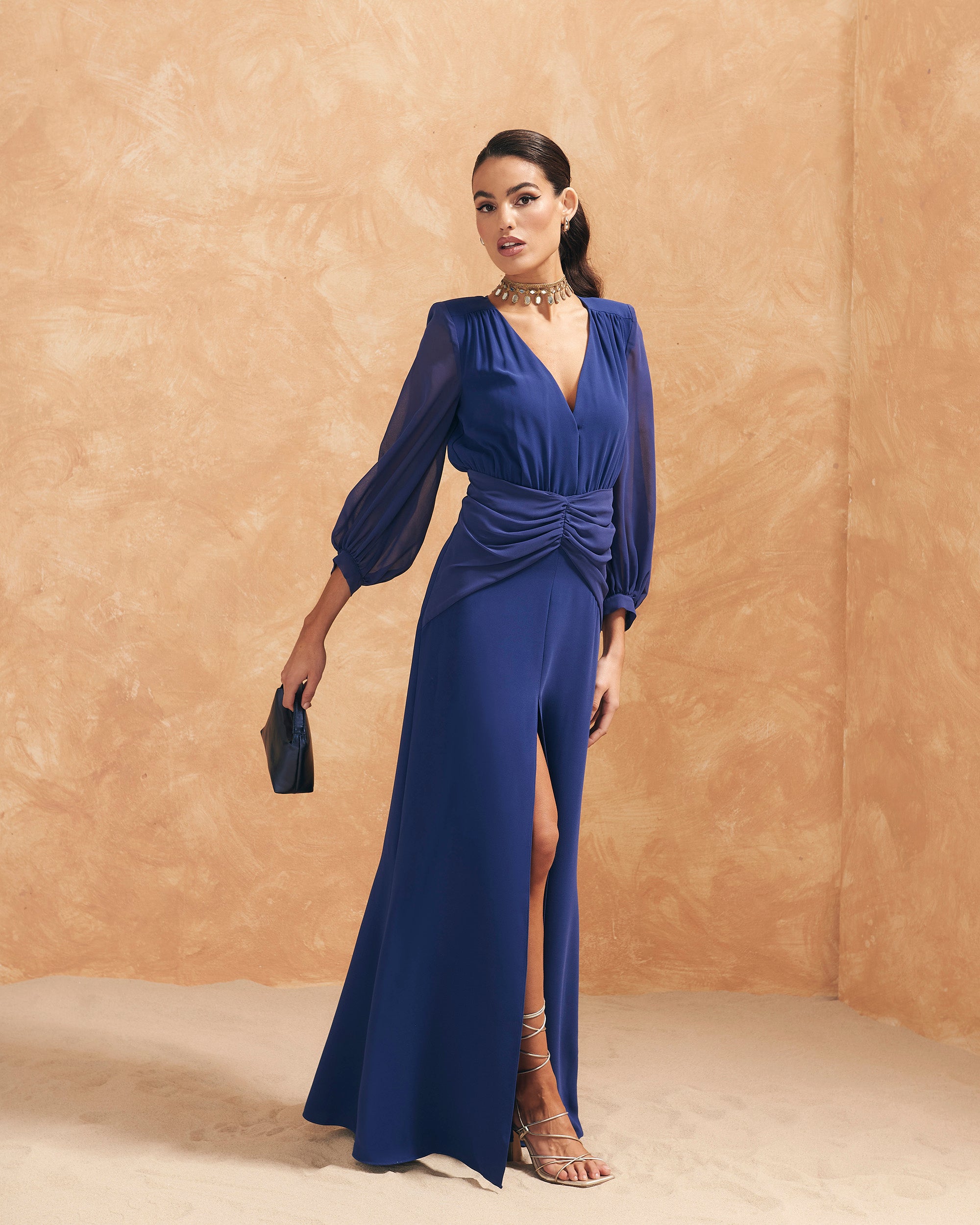 Idina Navy Dress