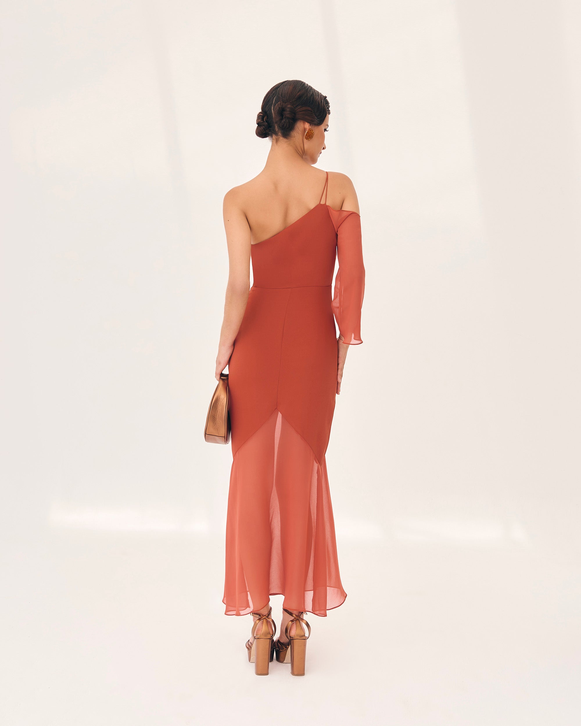 Suzette Terracotta Dress