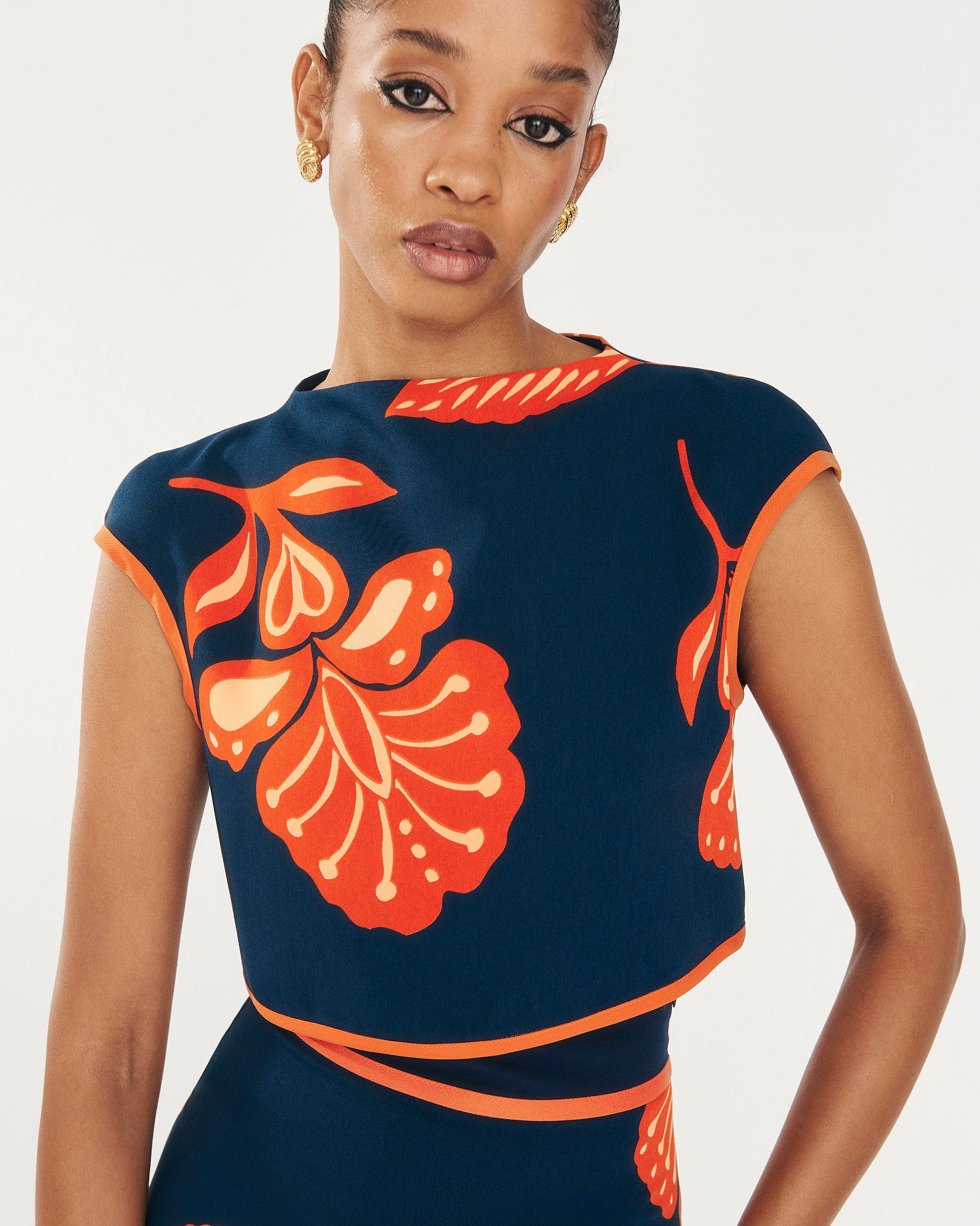 Dune Manila Navy Top