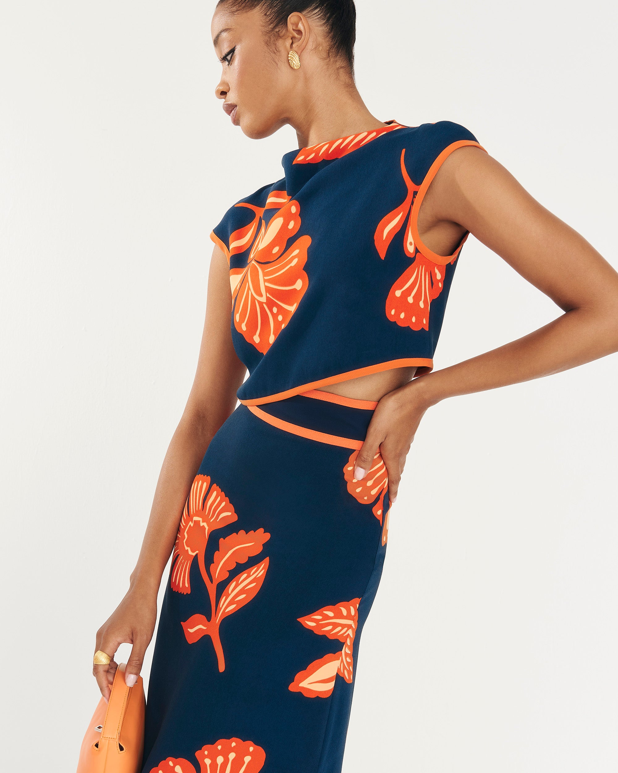 Dune Manila Navy Top