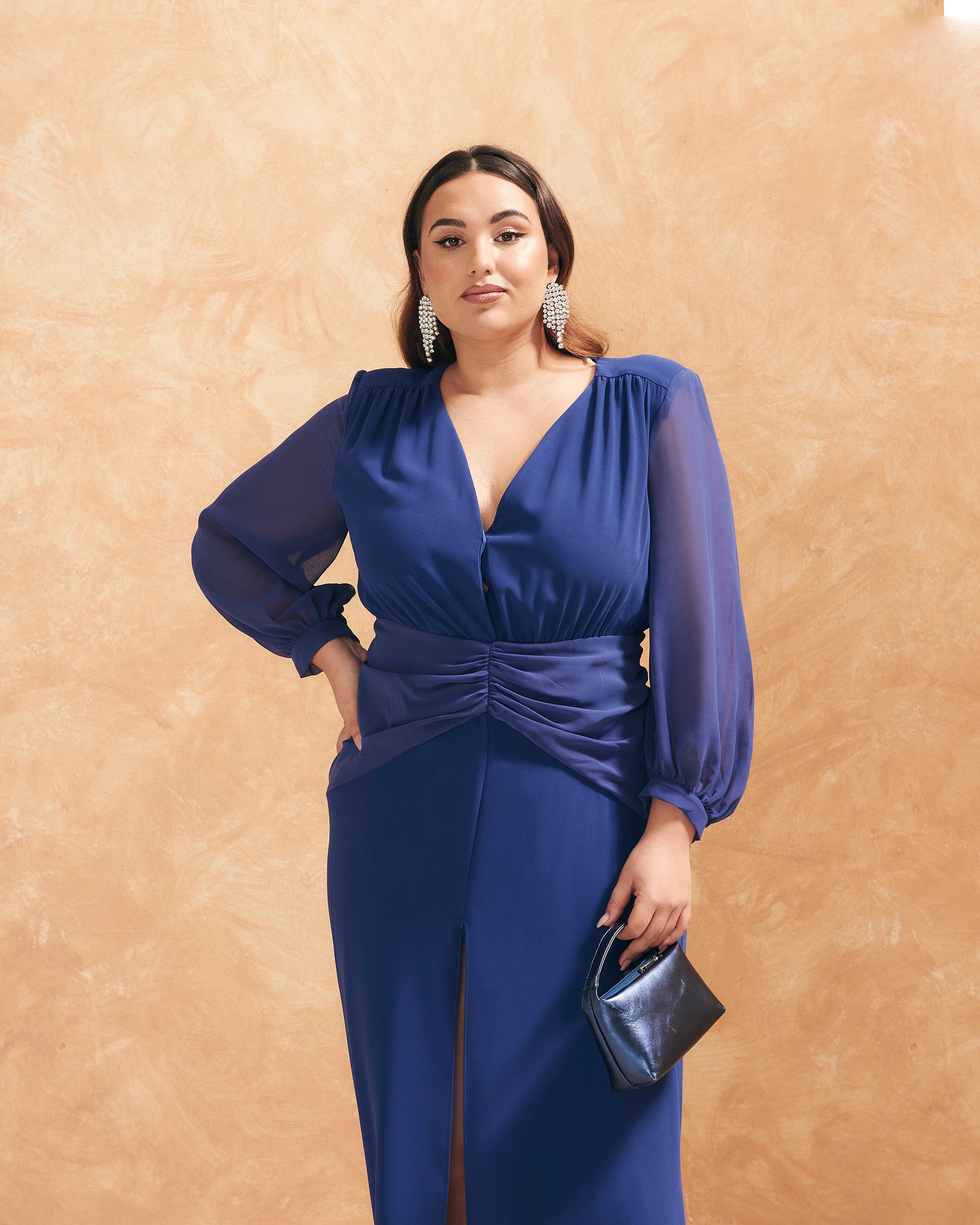 Idina Navy Dress