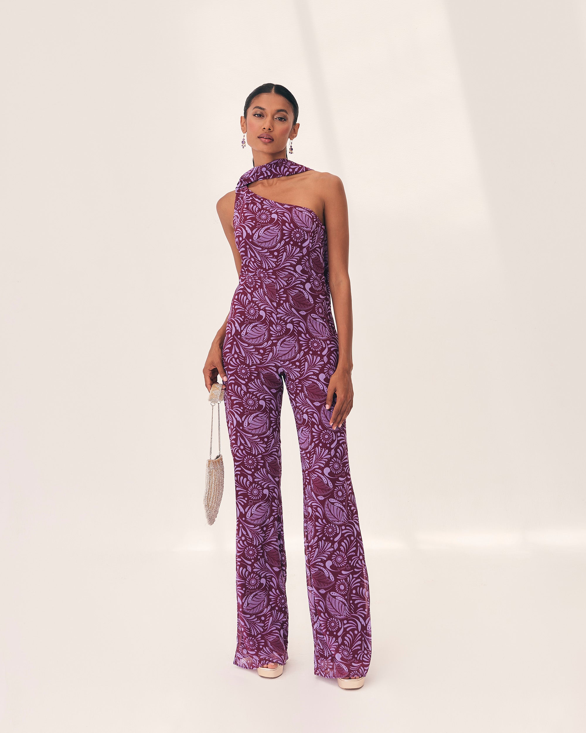 Sidonia Coyoacán borgoña Jumpsuit