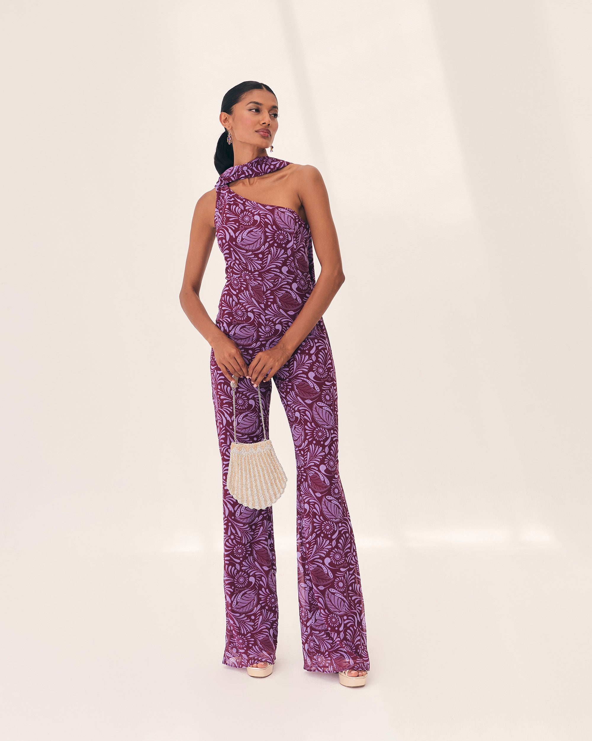 Sidonia Coyoacán borgoña Jumpsuit