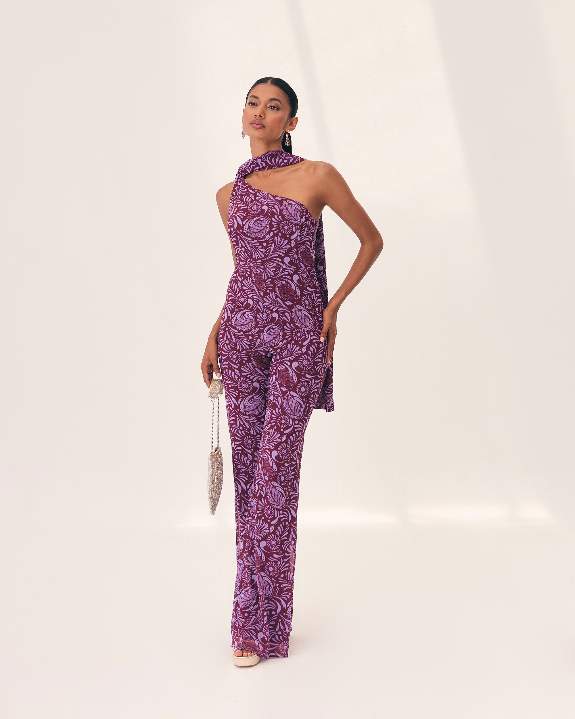 Sidonia Coyoacán borgoña Jumpsuit