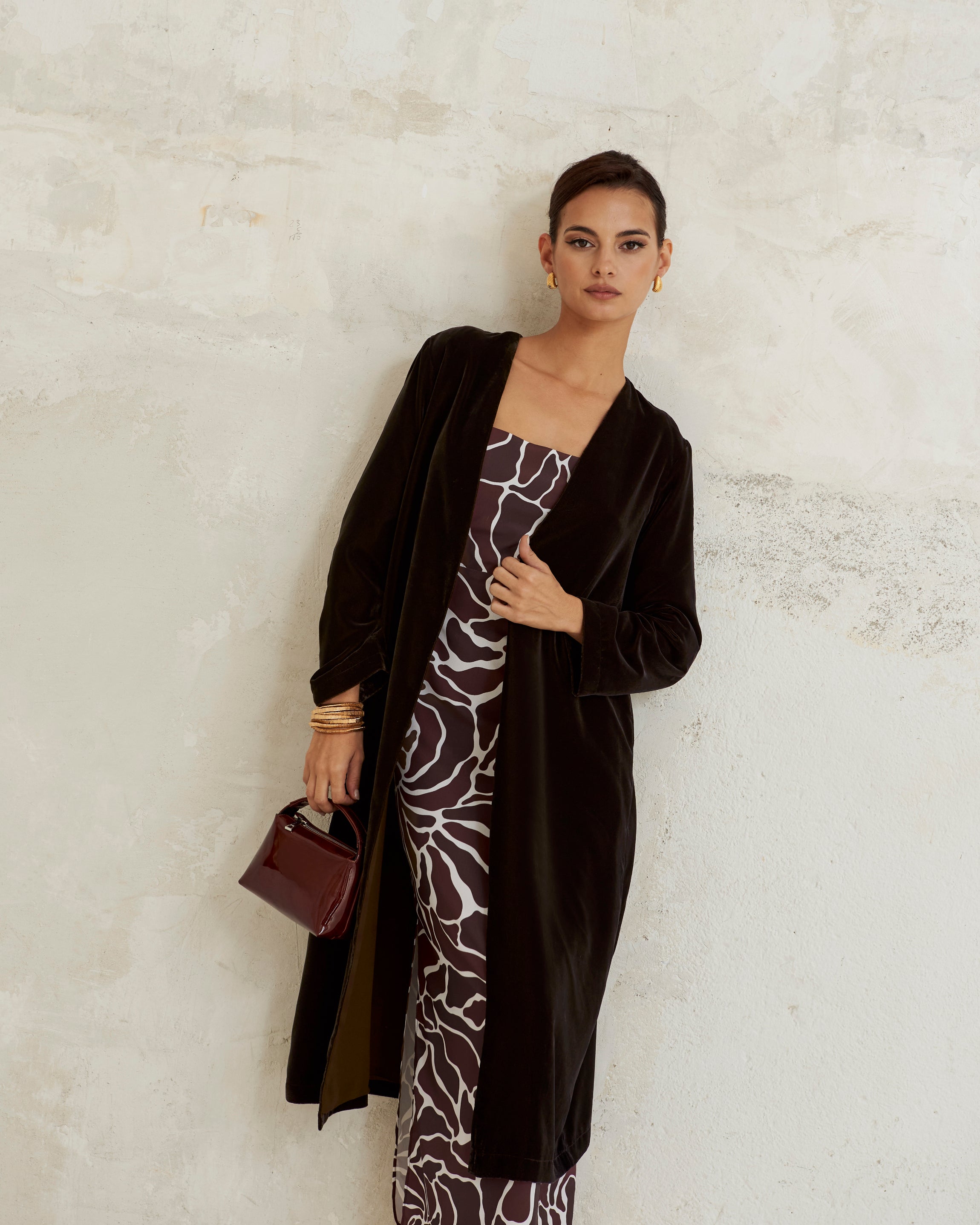 Edna Arrecife marrón Dress