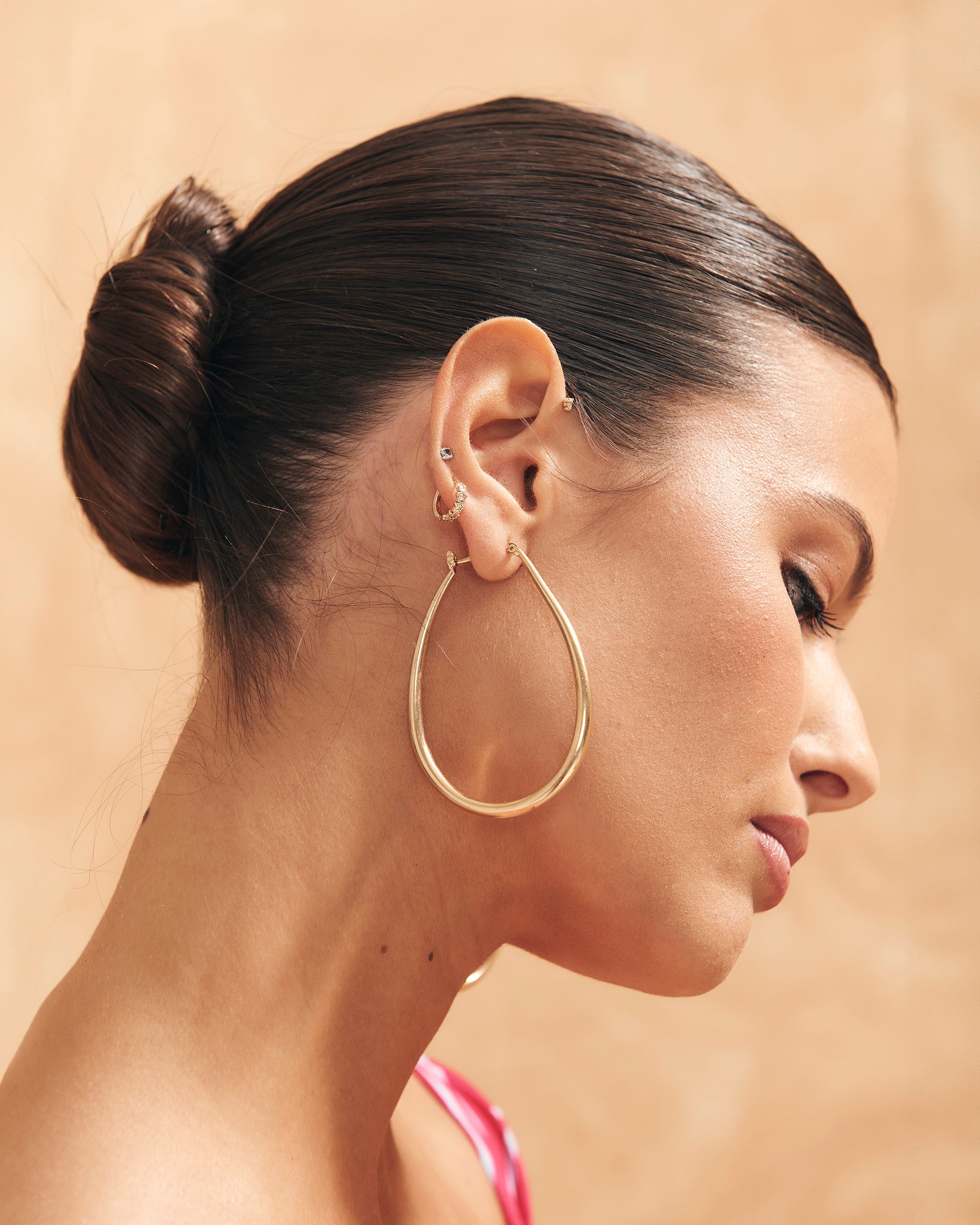 Boucles d’oreilles Janis grandes Doré de Malababa