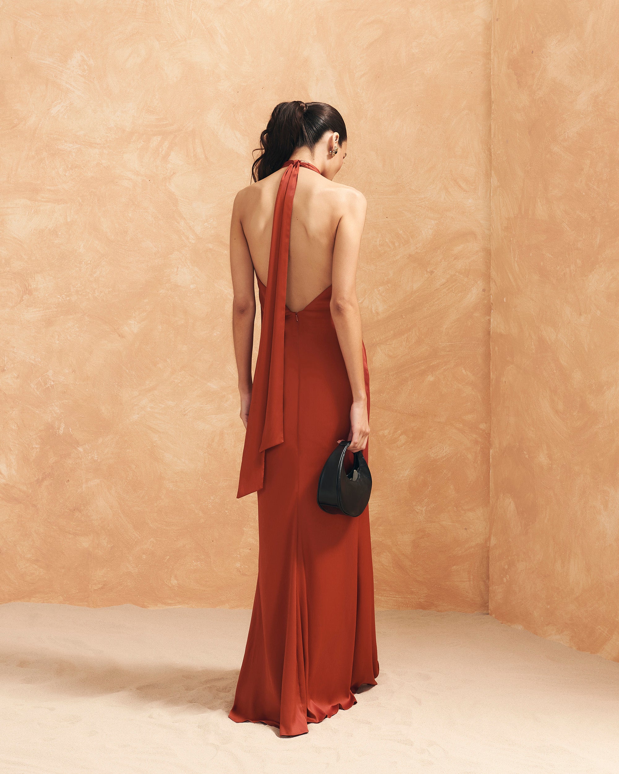 Carmina Russet orange Dress