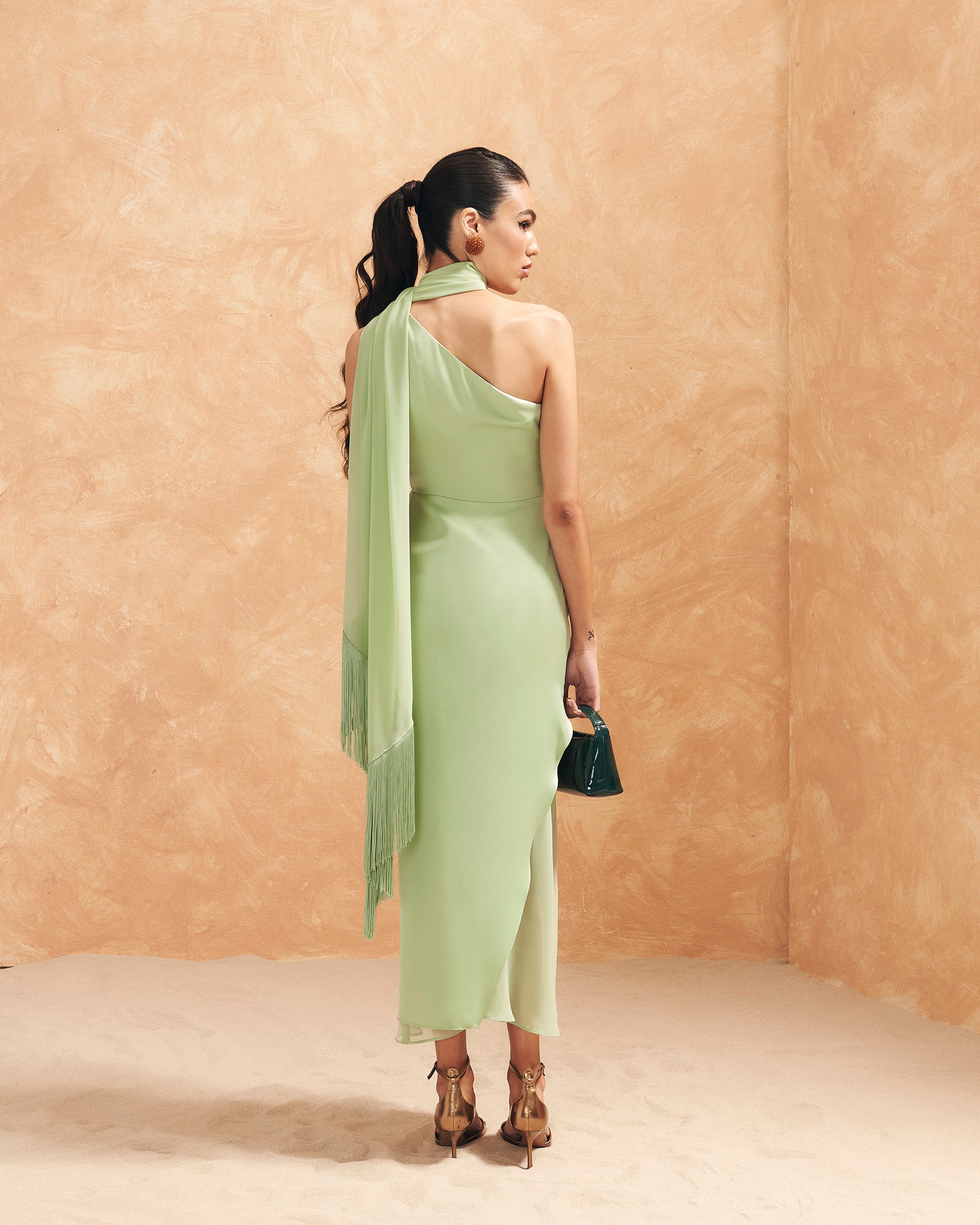 Vestido Casablanca Celadón