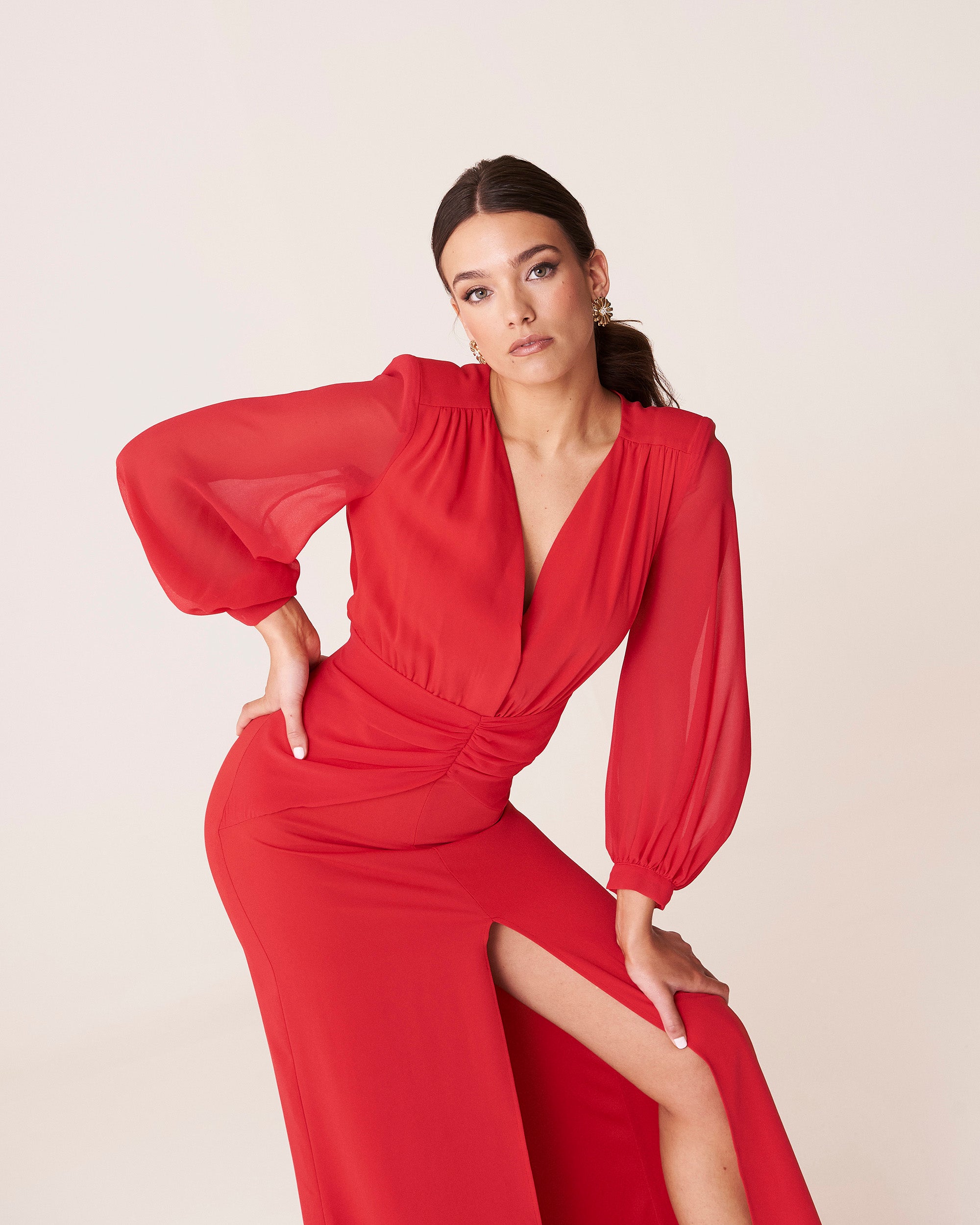 Idina Red Dress