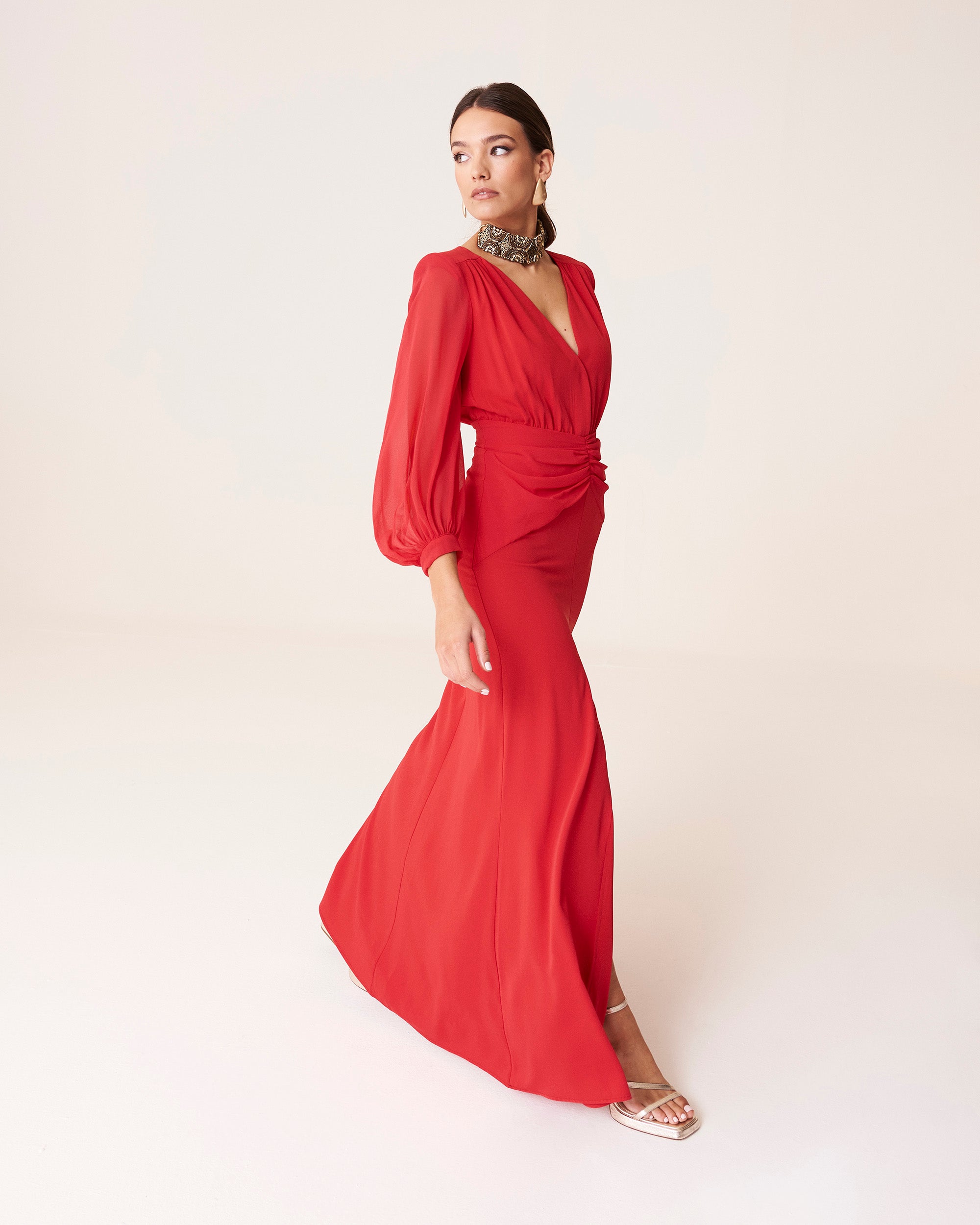 Idina Red Dress