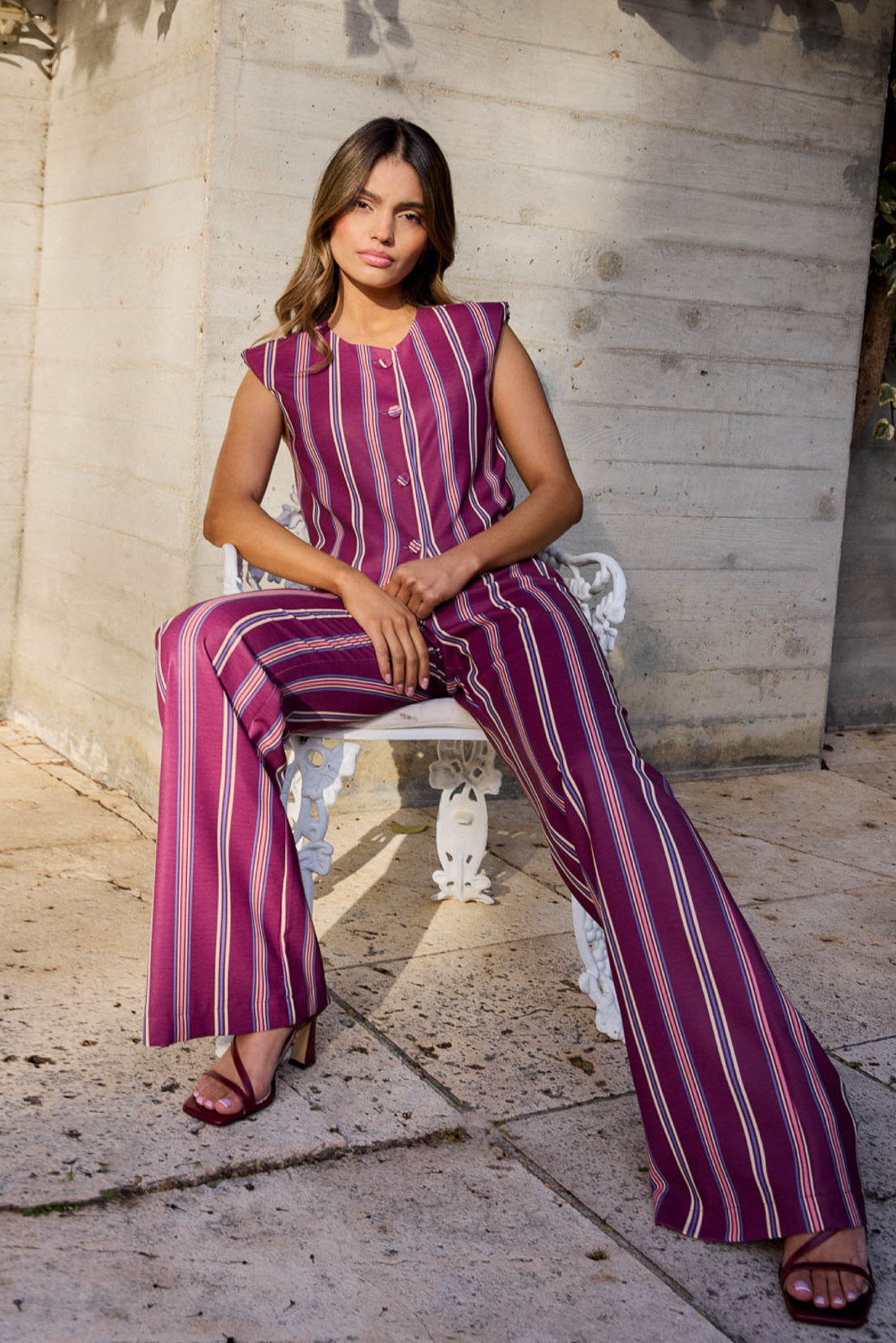 Serena Wine Trousers