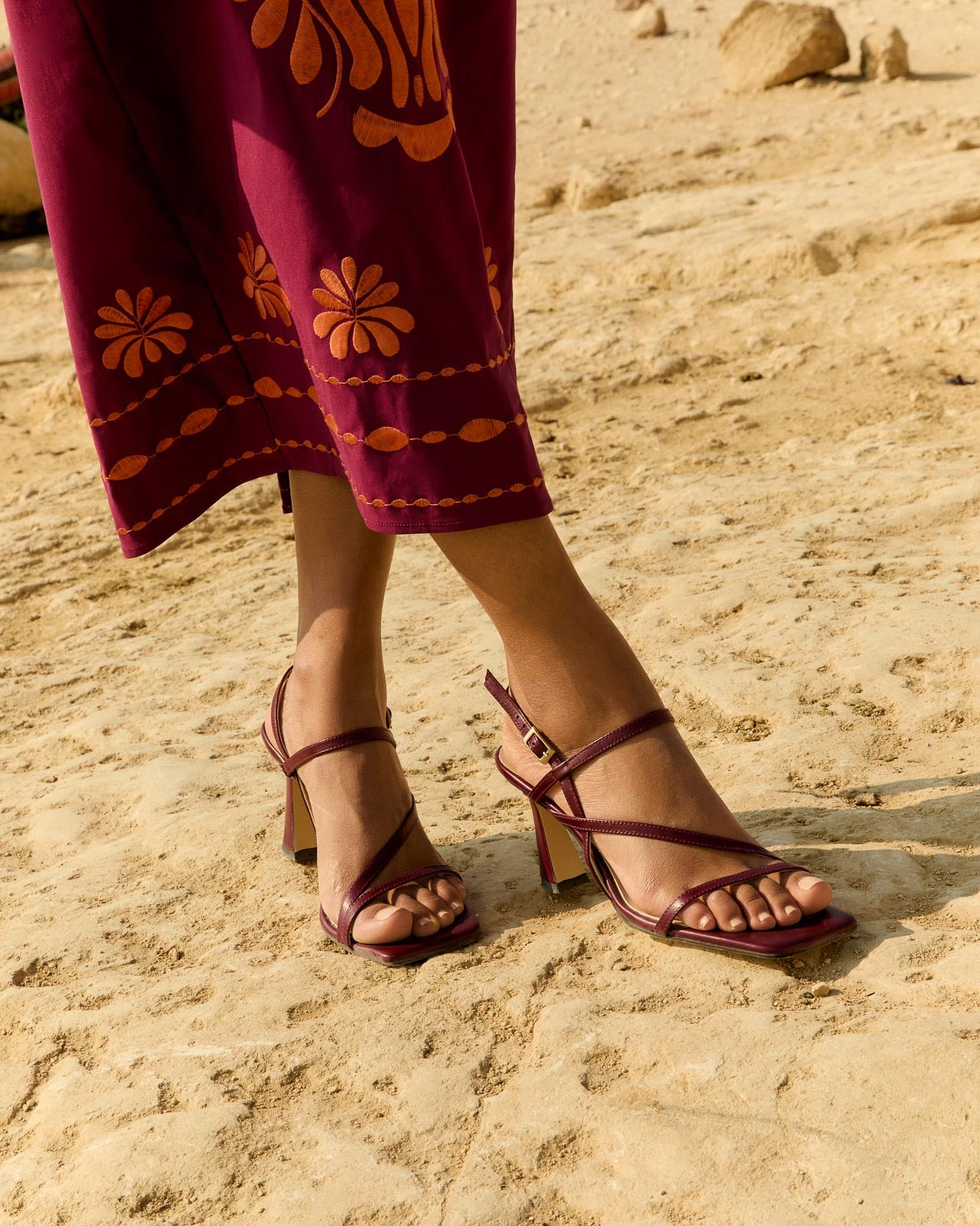 Sandales Regina Aubergine