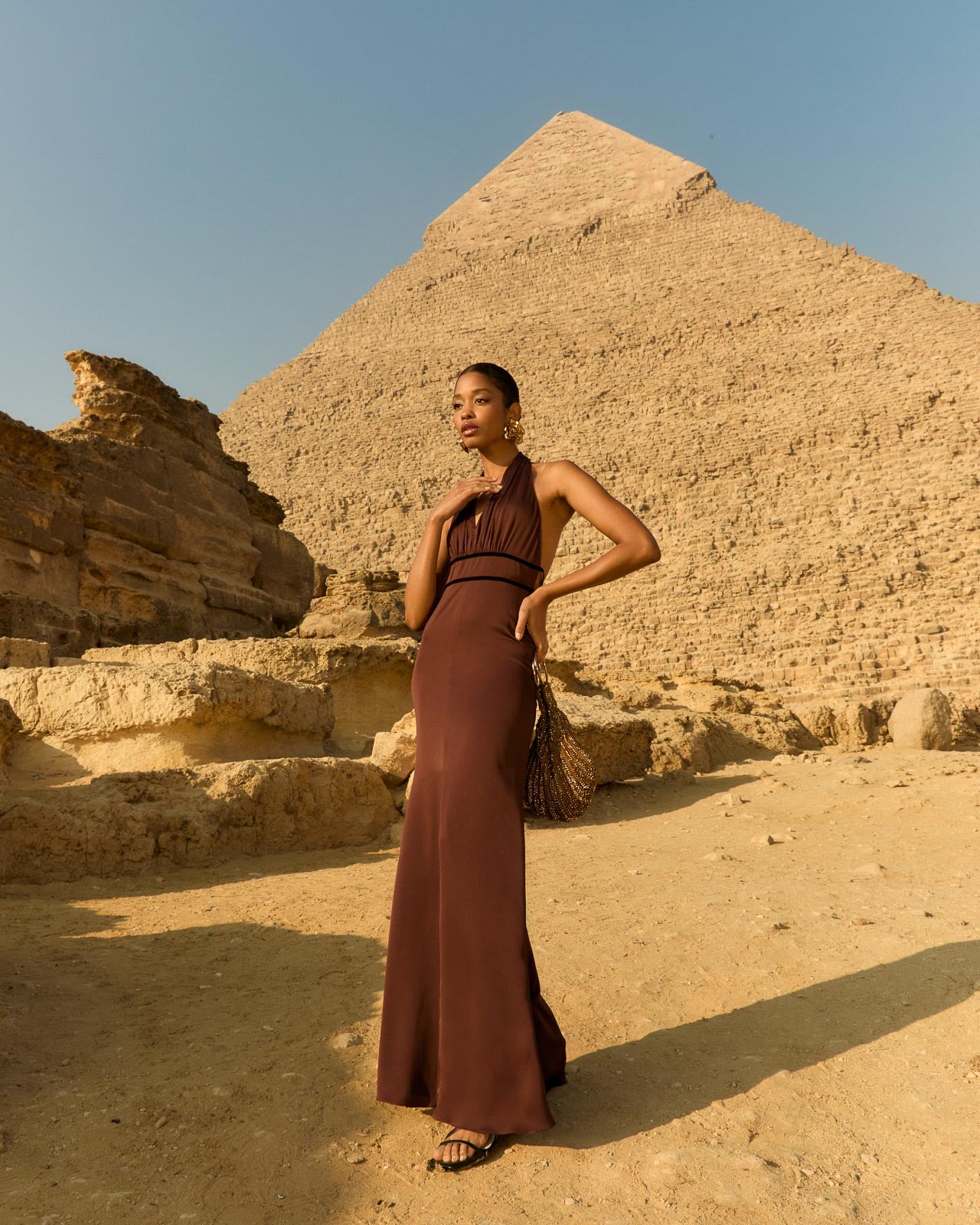 Isis Brown Dress