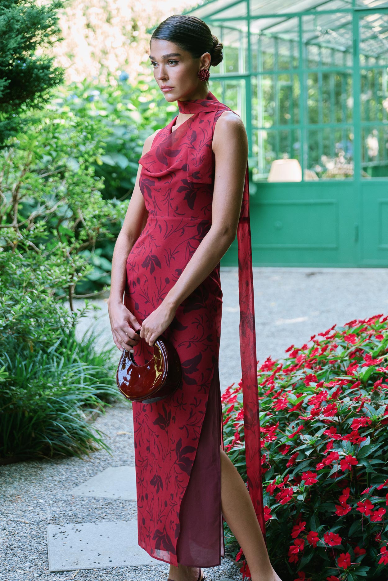 Vestido Palazzo Florisse Rojo