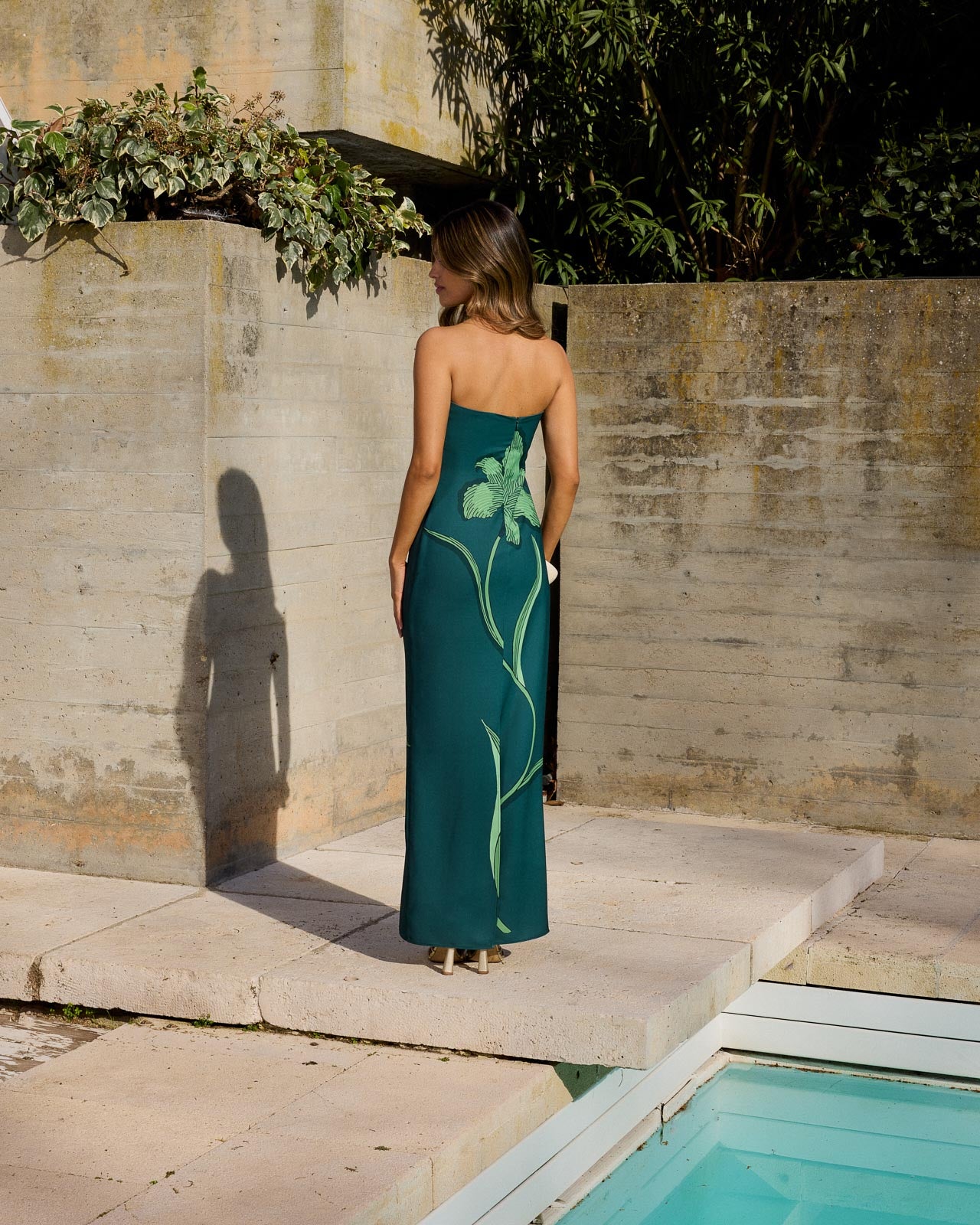 Salma Lirio Green Dress