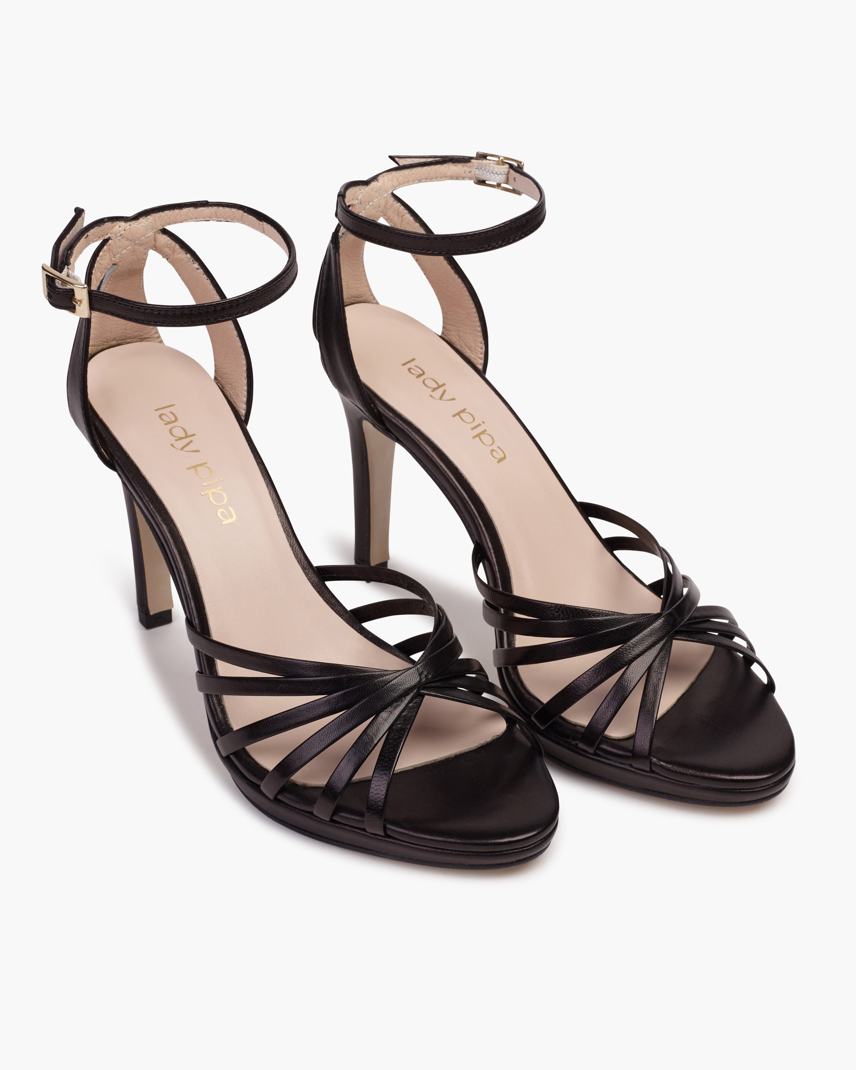 Vittorina Black Sandals