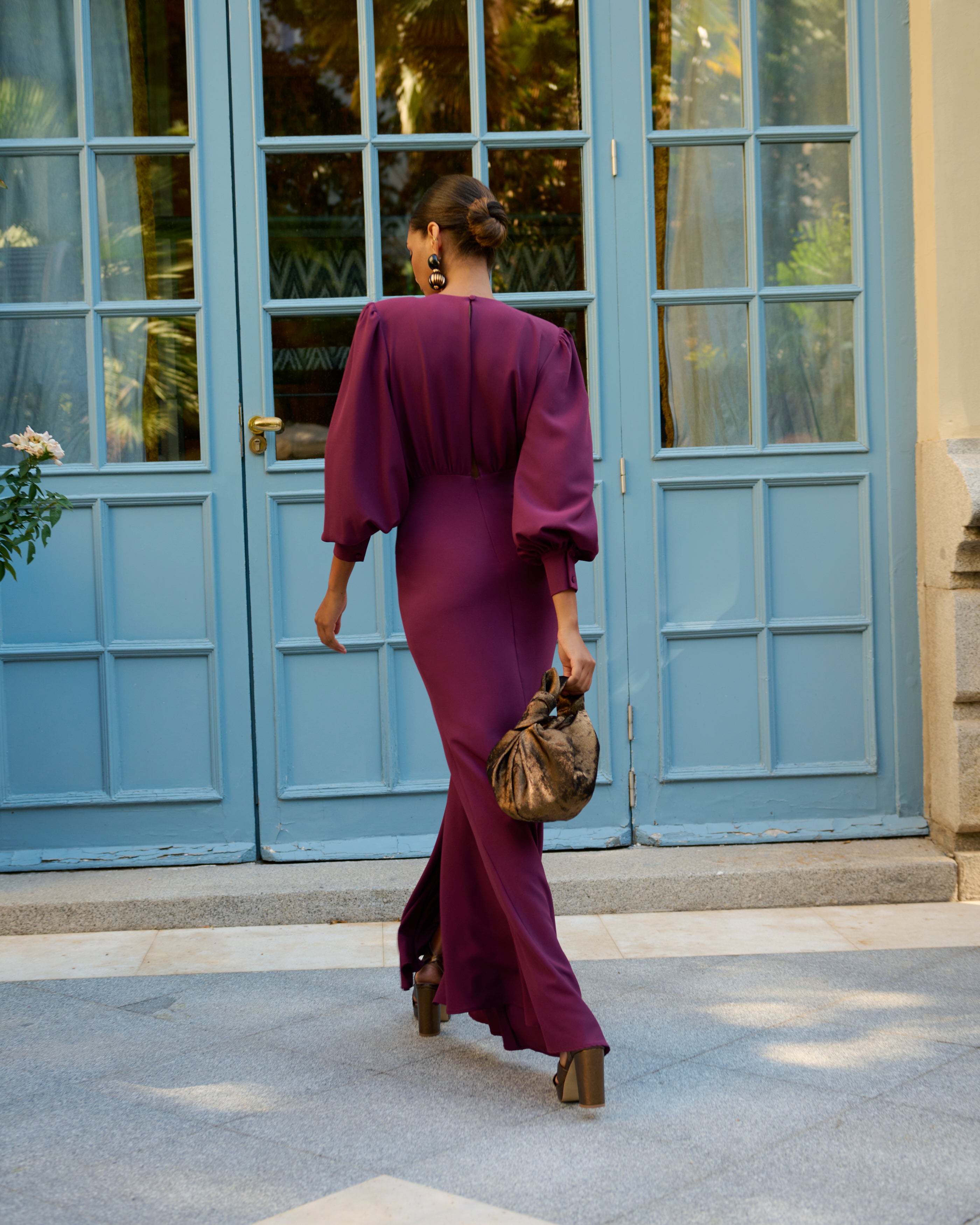 Vestido Antonieta Berenjena