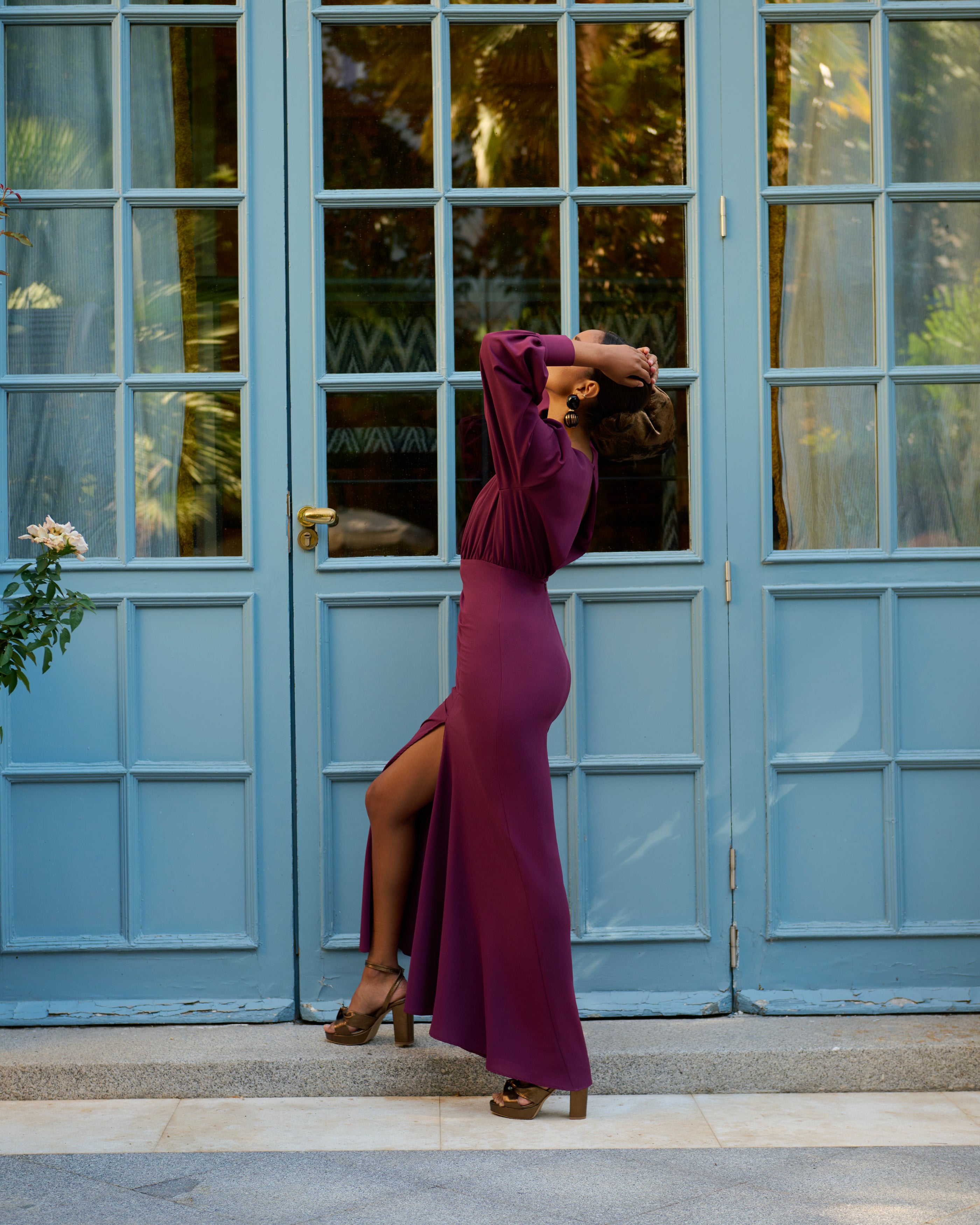 Vestido Antonieta Berenjena