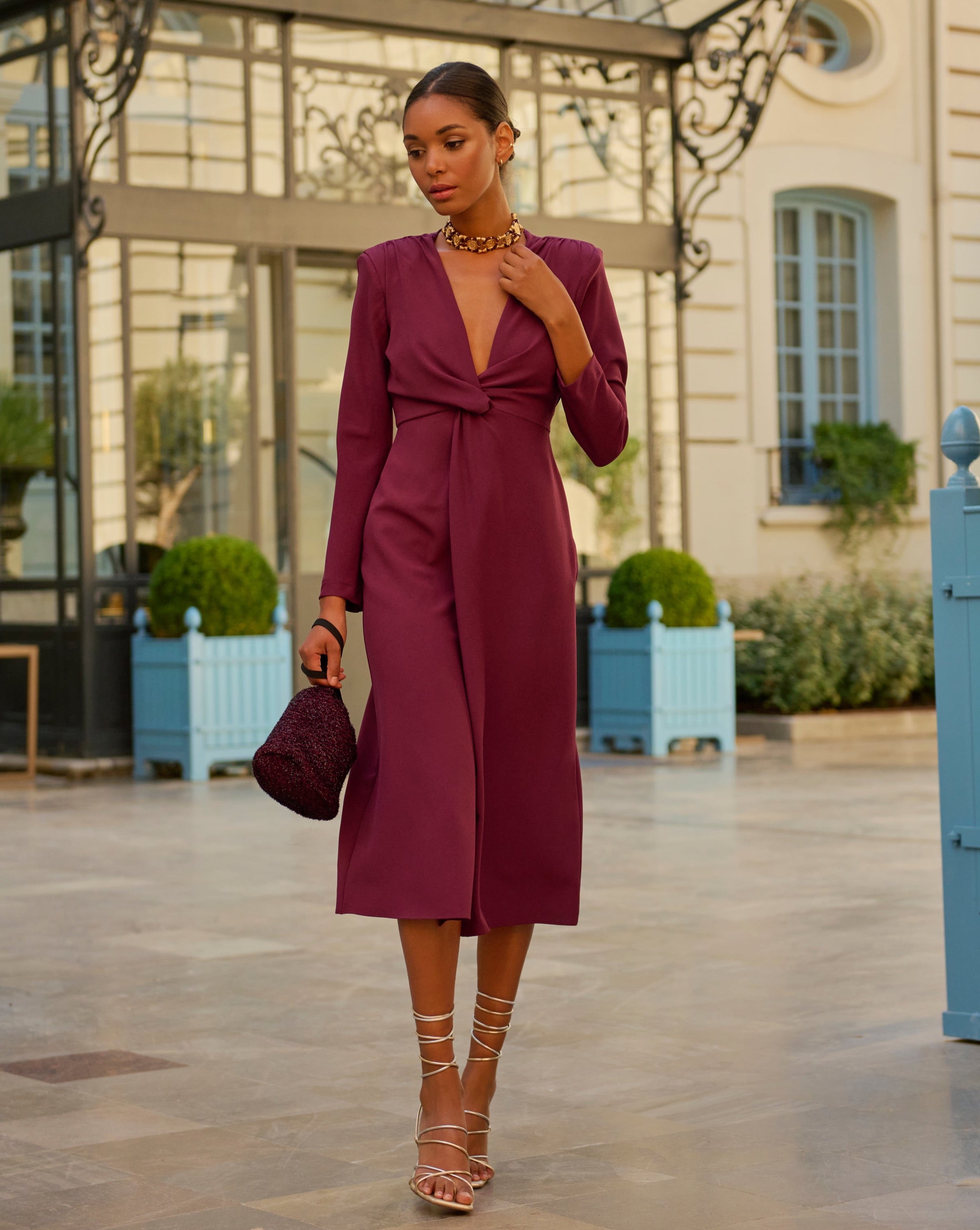 Robe Gara Aubergine