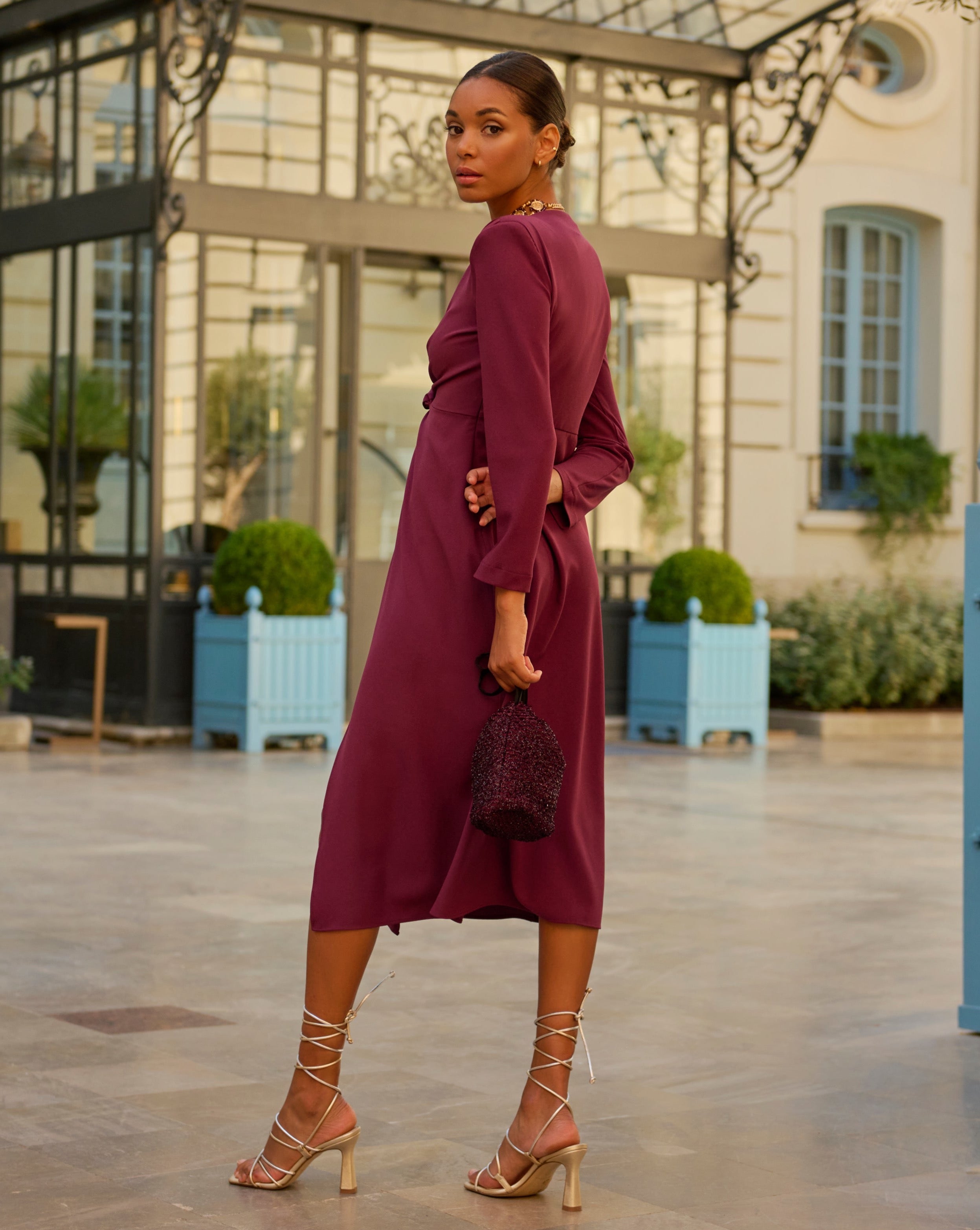 Robe Gara Aubergine