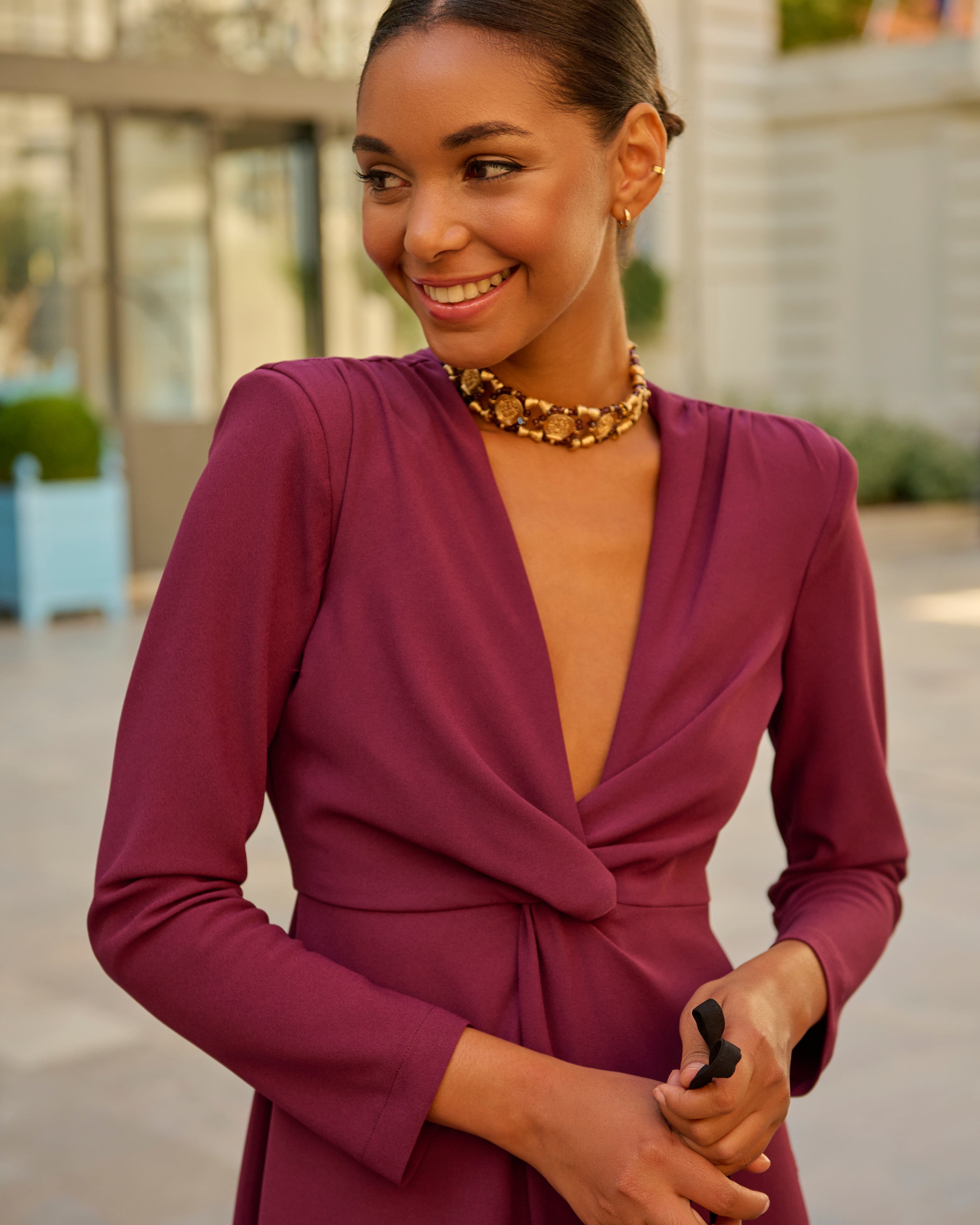Robe Gara Aubergine