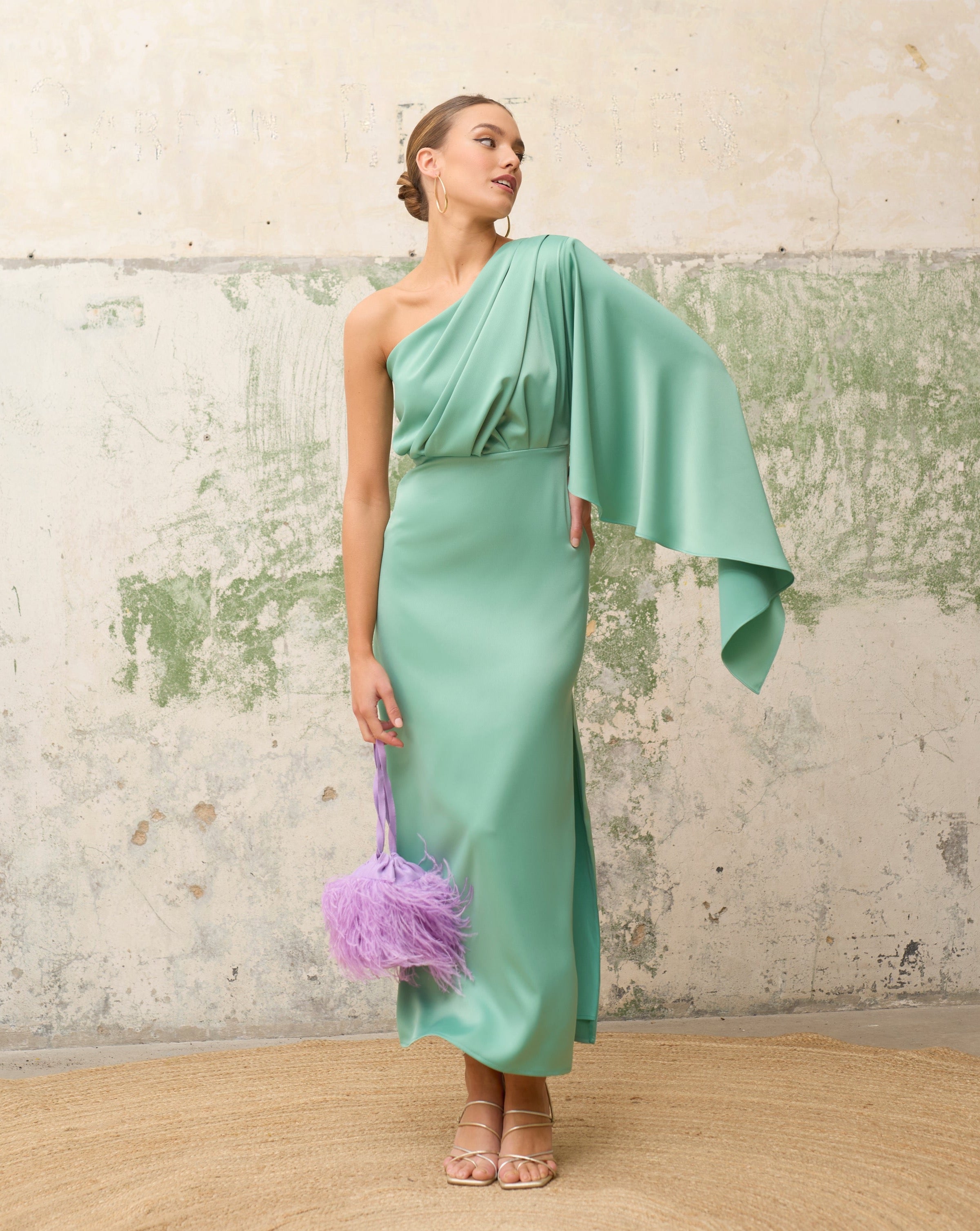 Vestido Deia Celadón