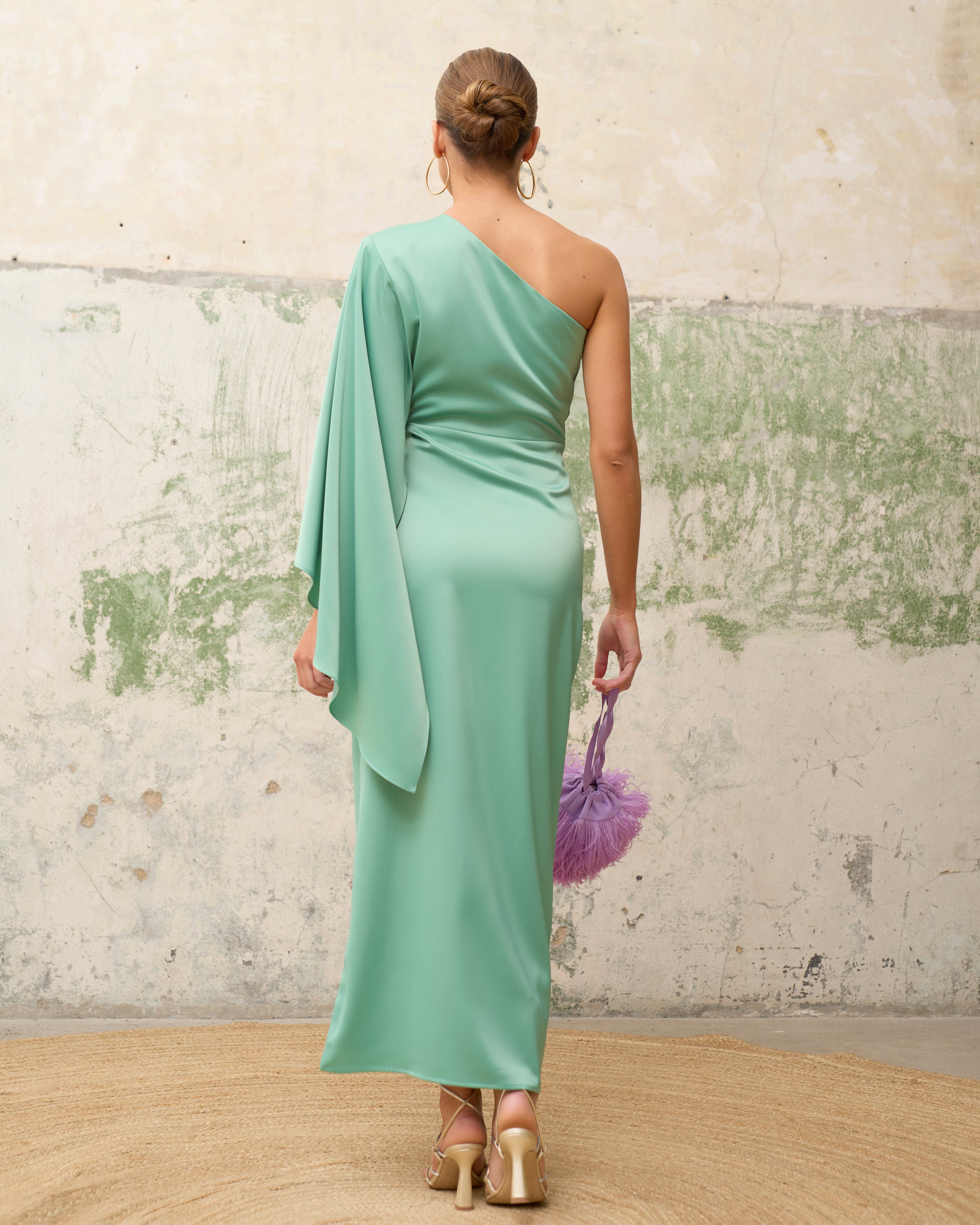 Vestido Deia Celadón