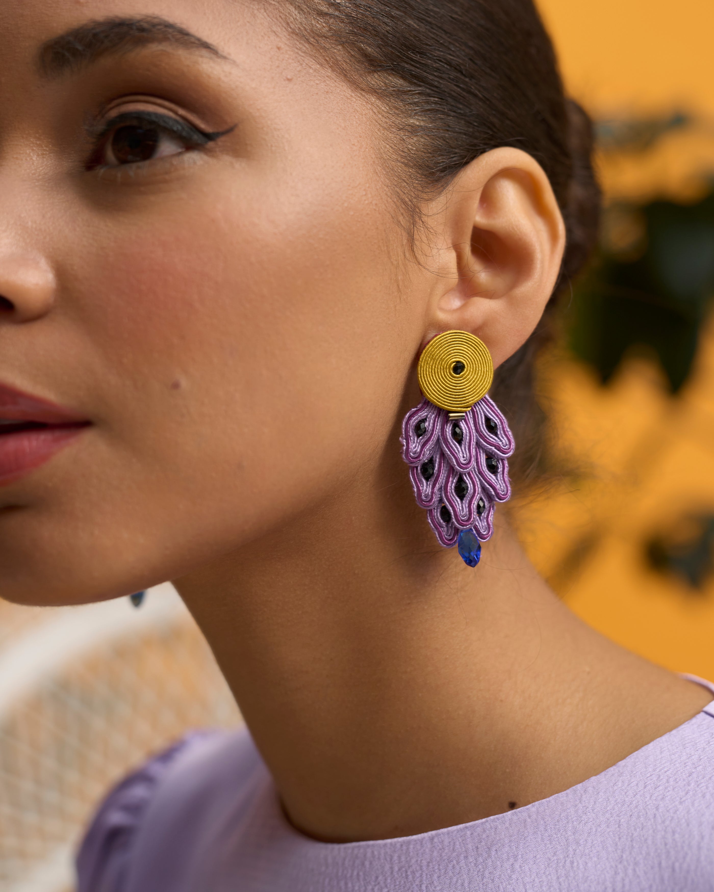 Boucles d’oreilles París Lavande de Musula