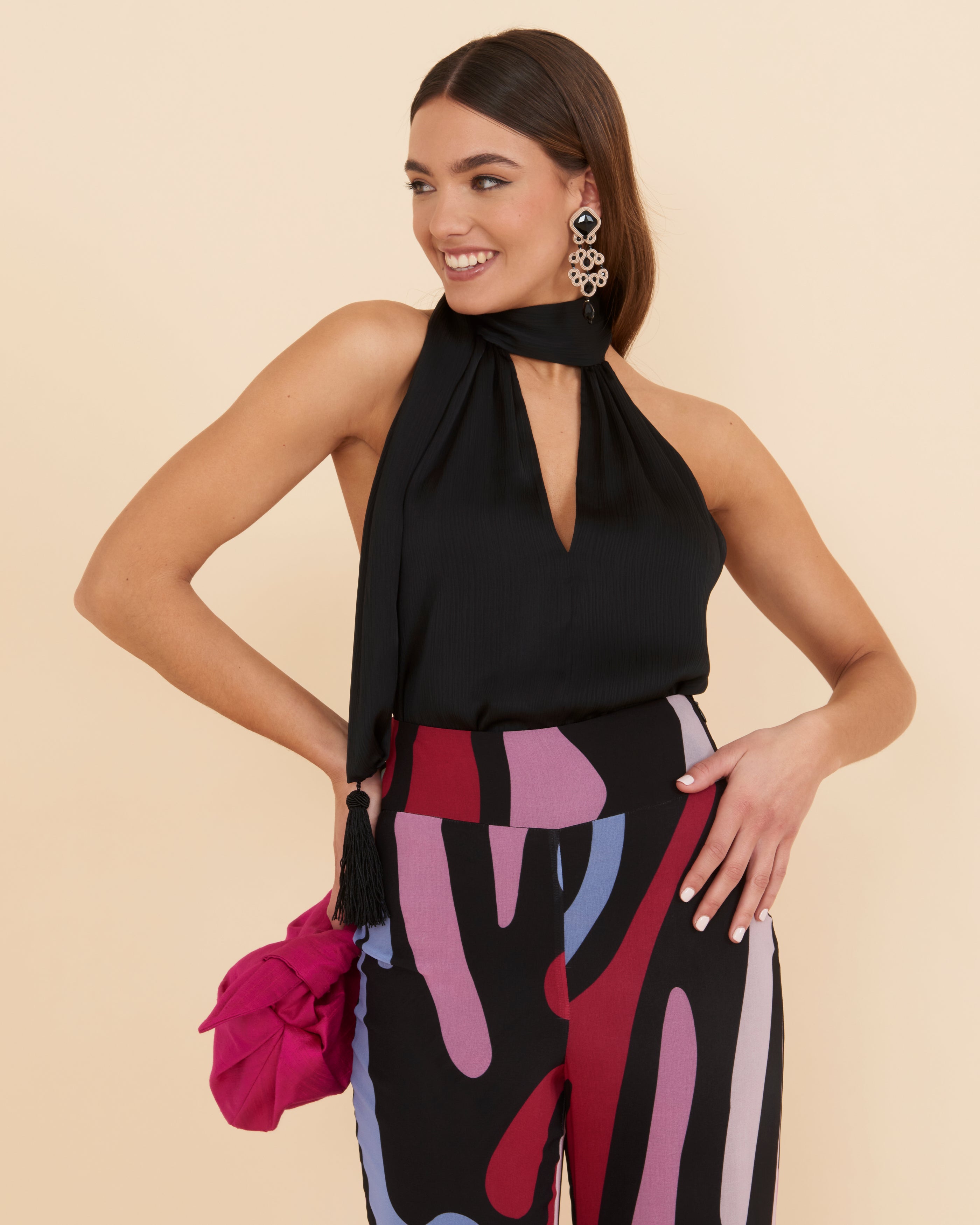 Clavel Black Top