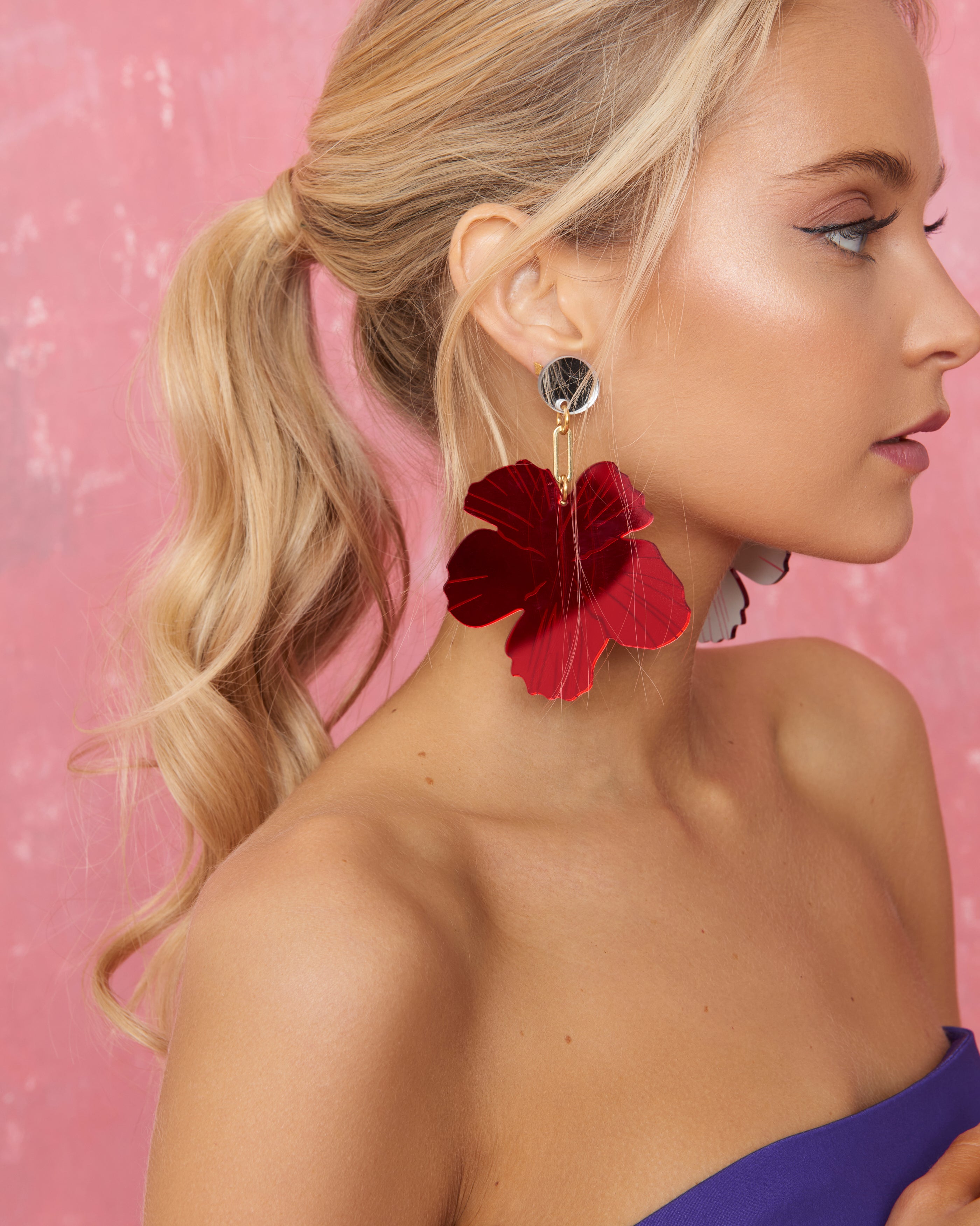 Pendientes Taiti Rojo de ŌMI Touch