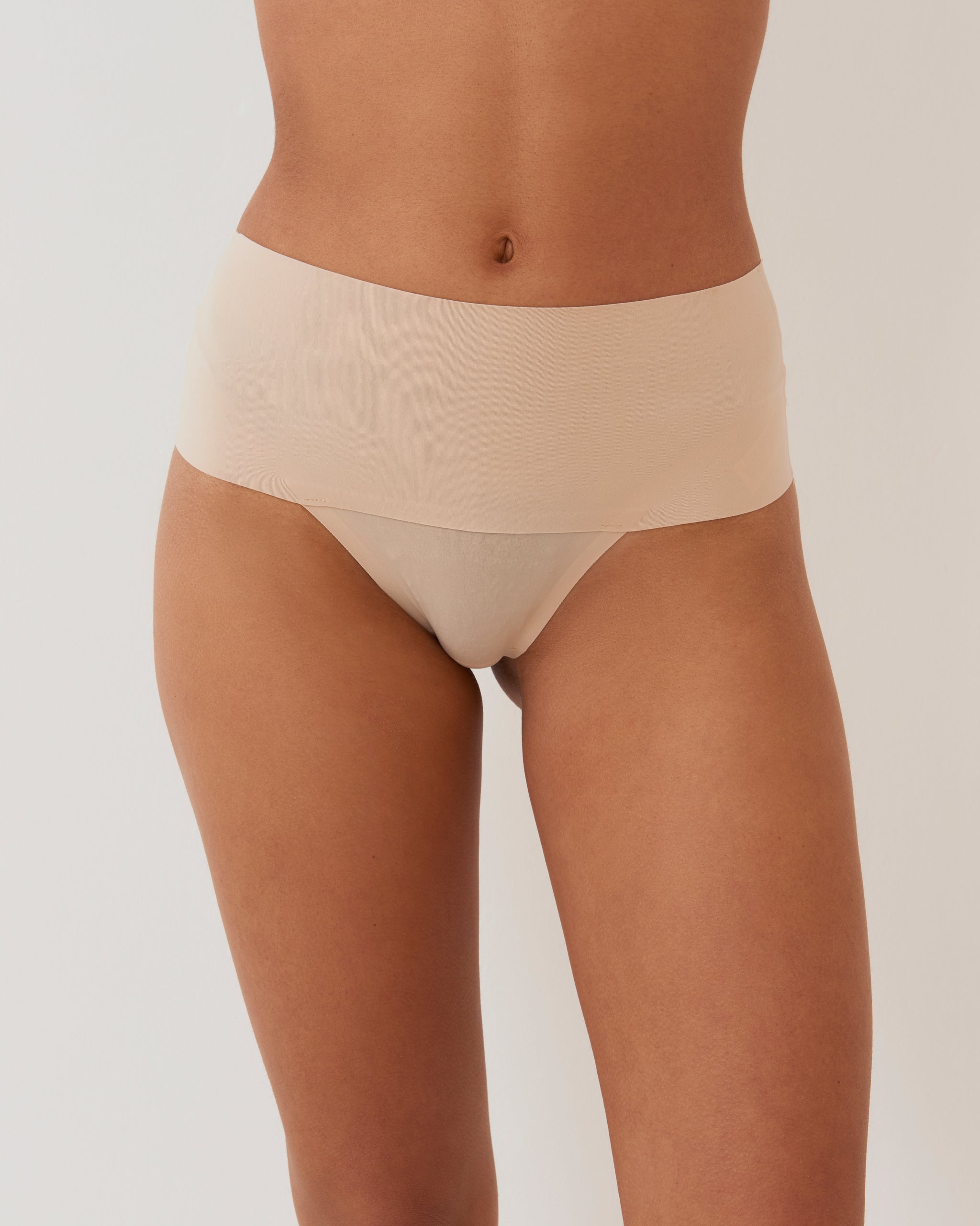 Nude Invisible Shaping Thong by SPANX