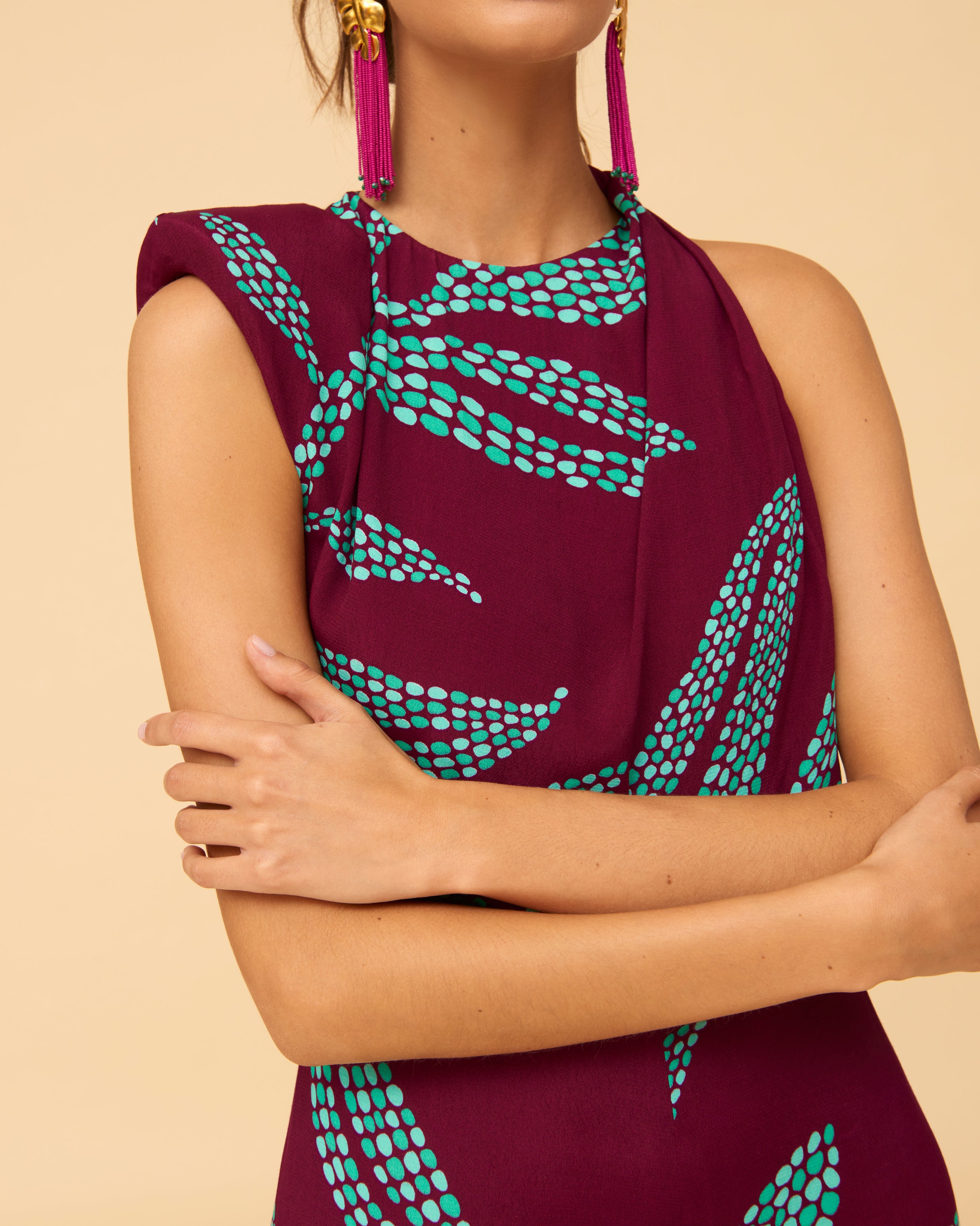 Francesca Bogotá berenjena Jumpsuit