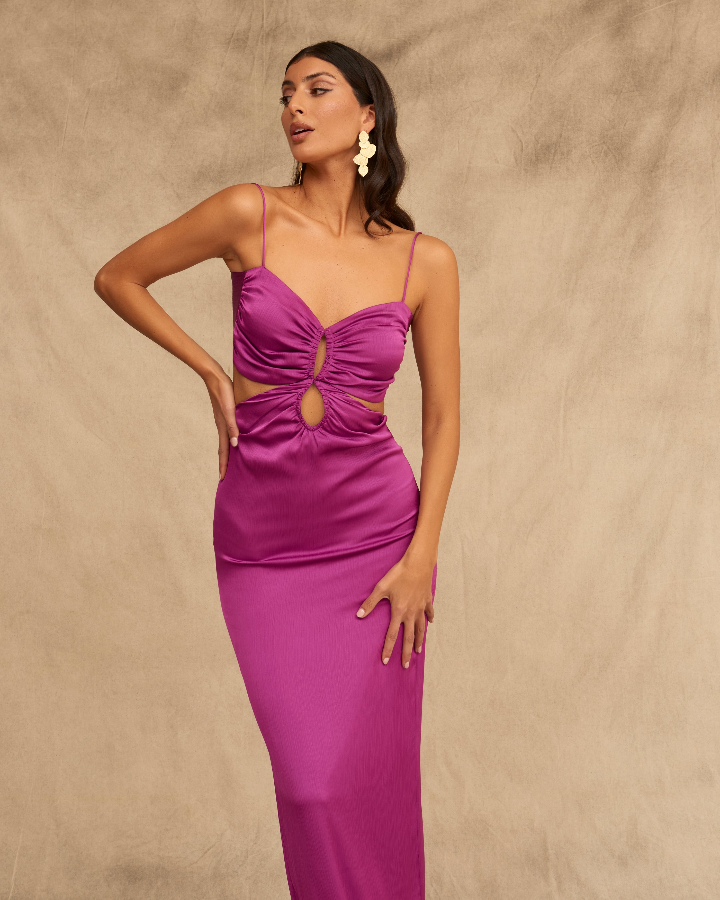 Vestido Felicia Morado