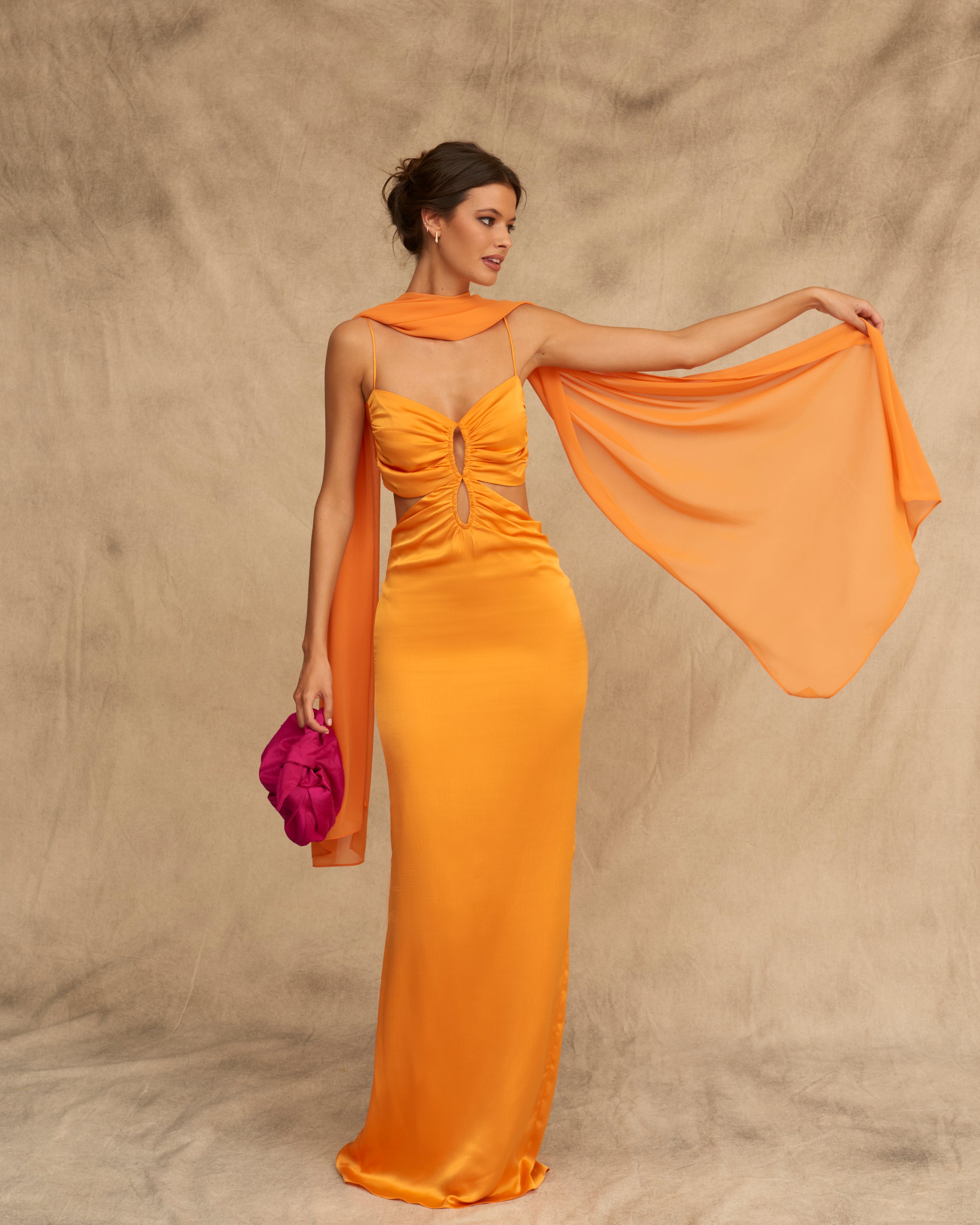 Vestido Felicia Naranja