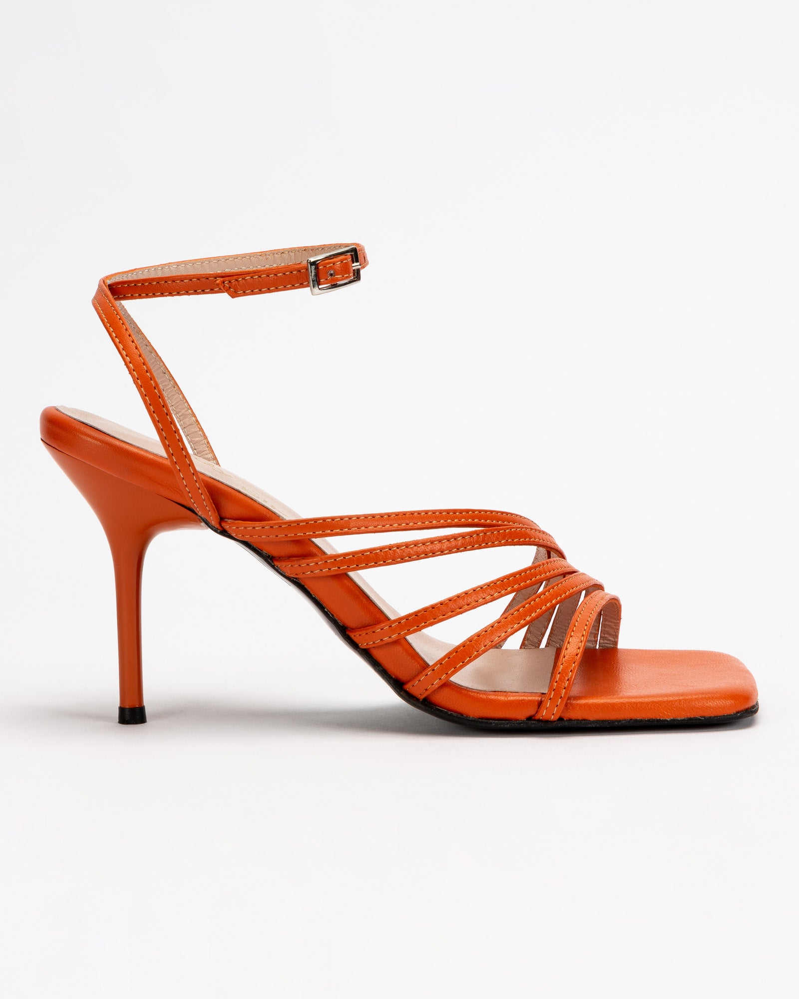 coral orange sandals