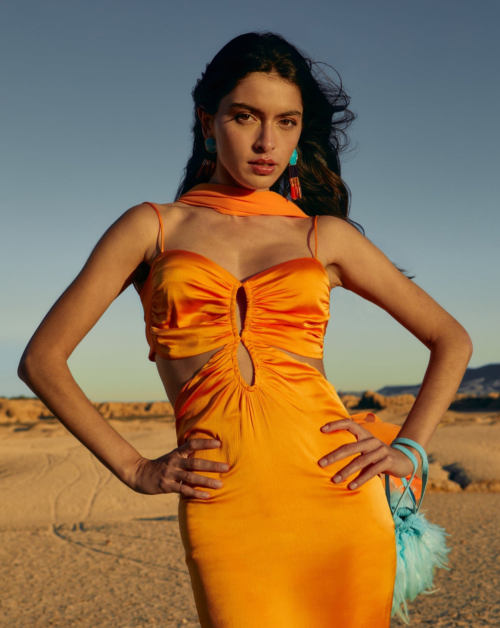 Vestido Felicia Naranja