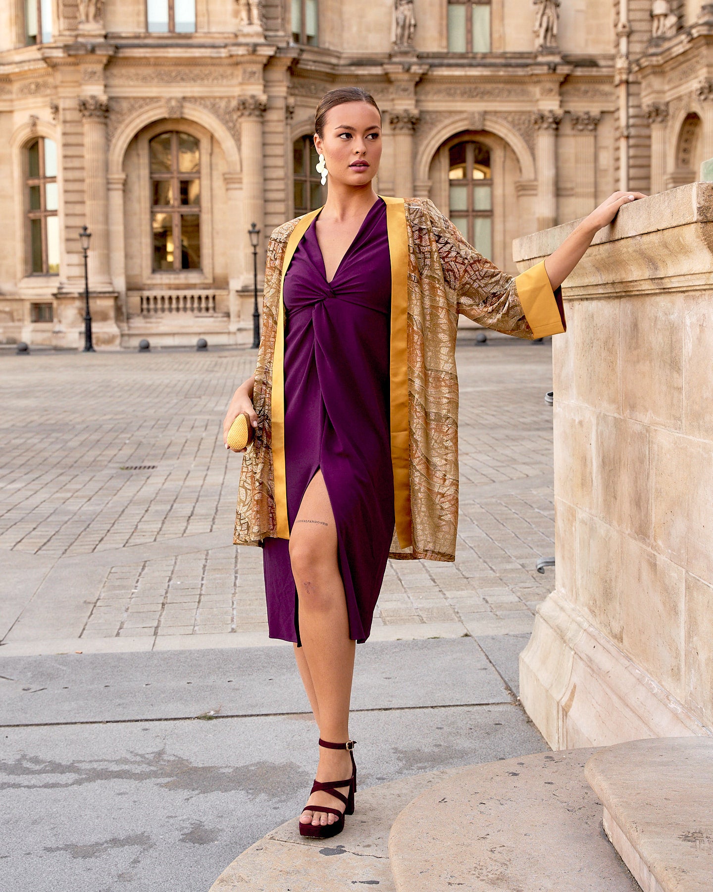 Robe Gara Aubergine