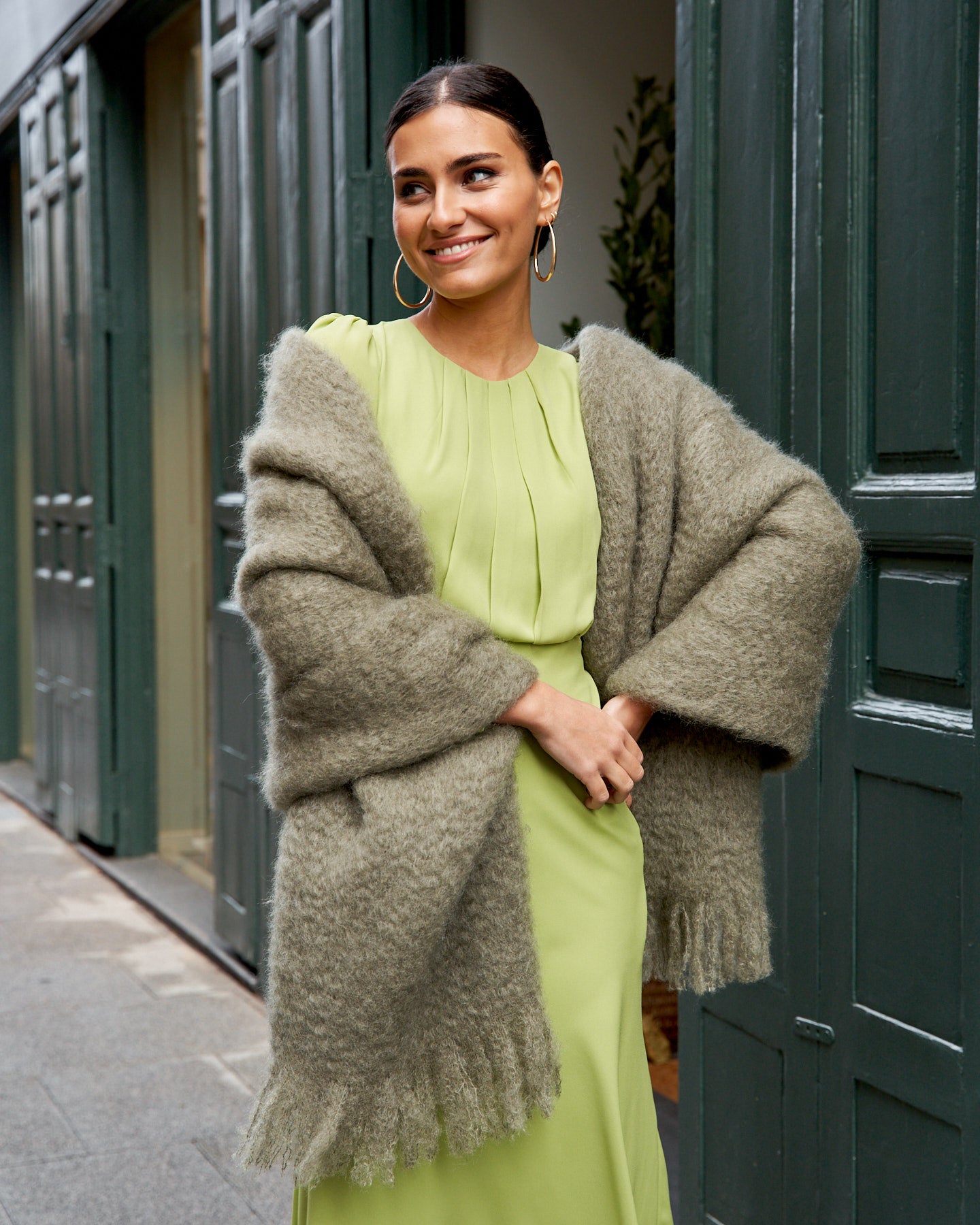 Chal de Mohair Verde