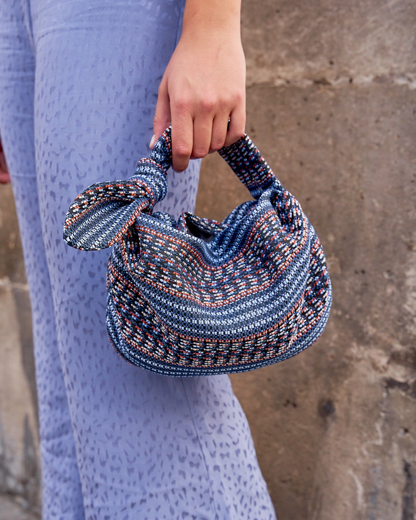 Tazacorte Printed blue Bag