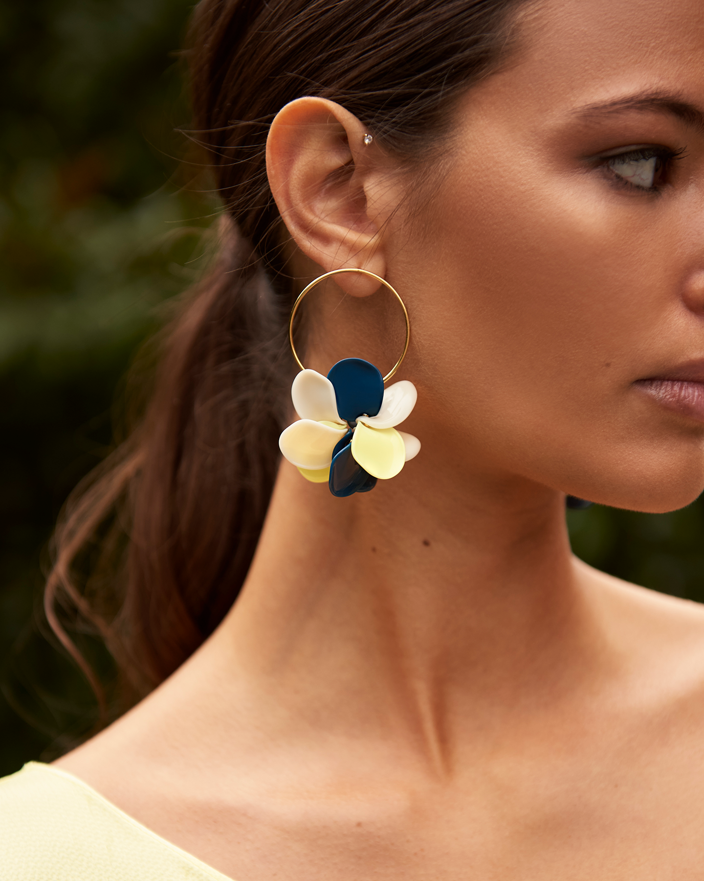 Petal Calabria estampado Earrings by Malababa