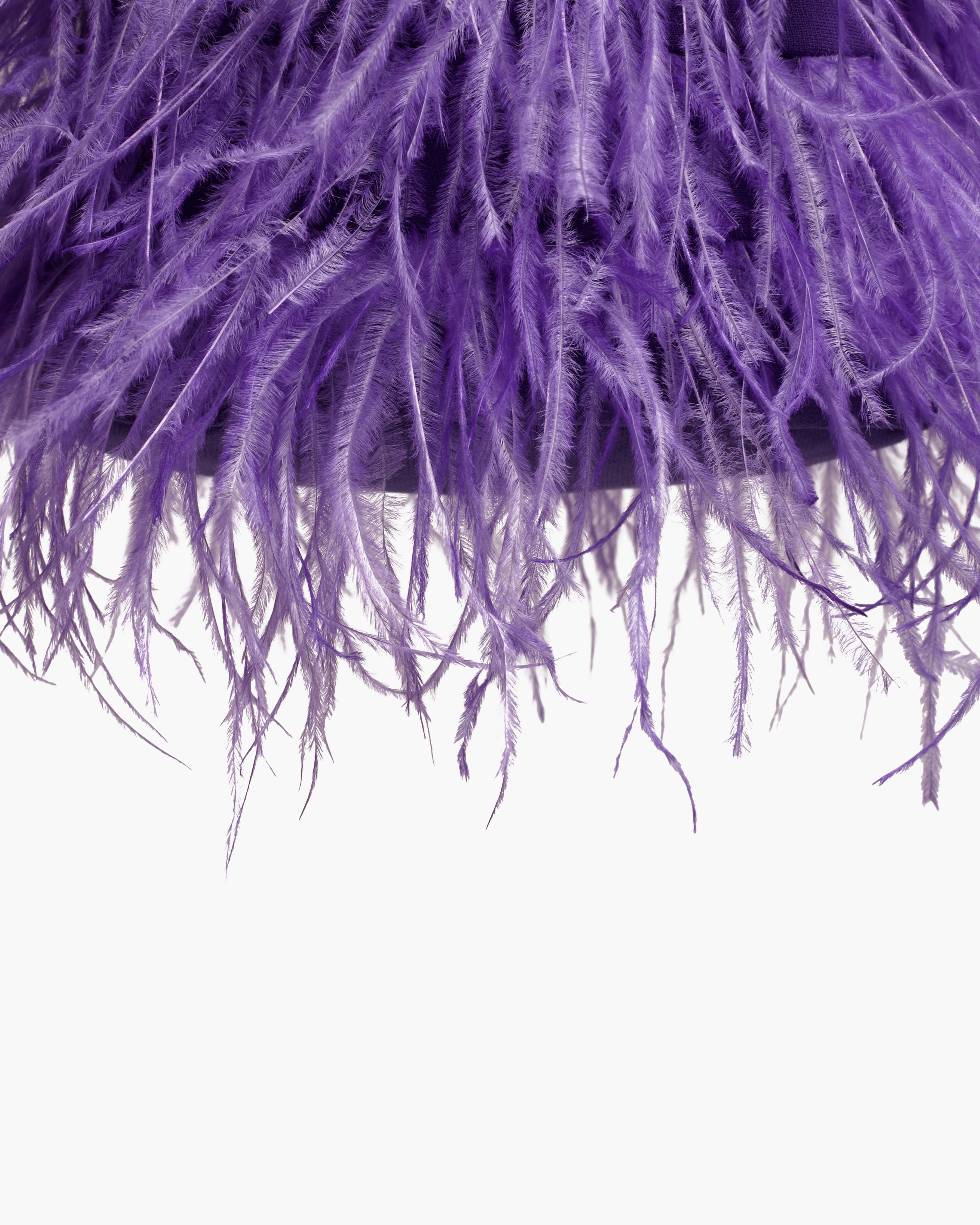 Bruna Feathers Purple Bag