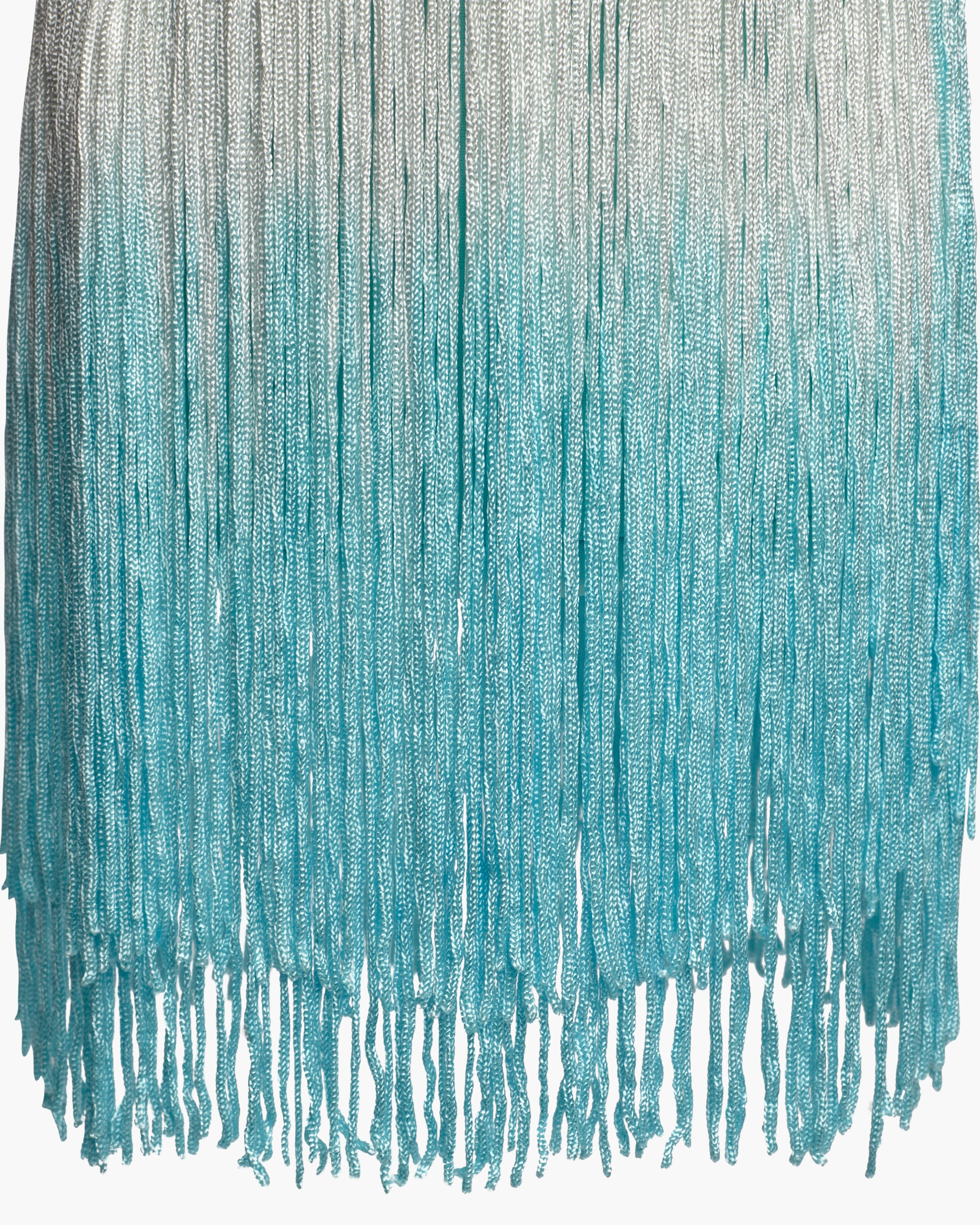 Bruna Mermaid blue Fringes Bag
