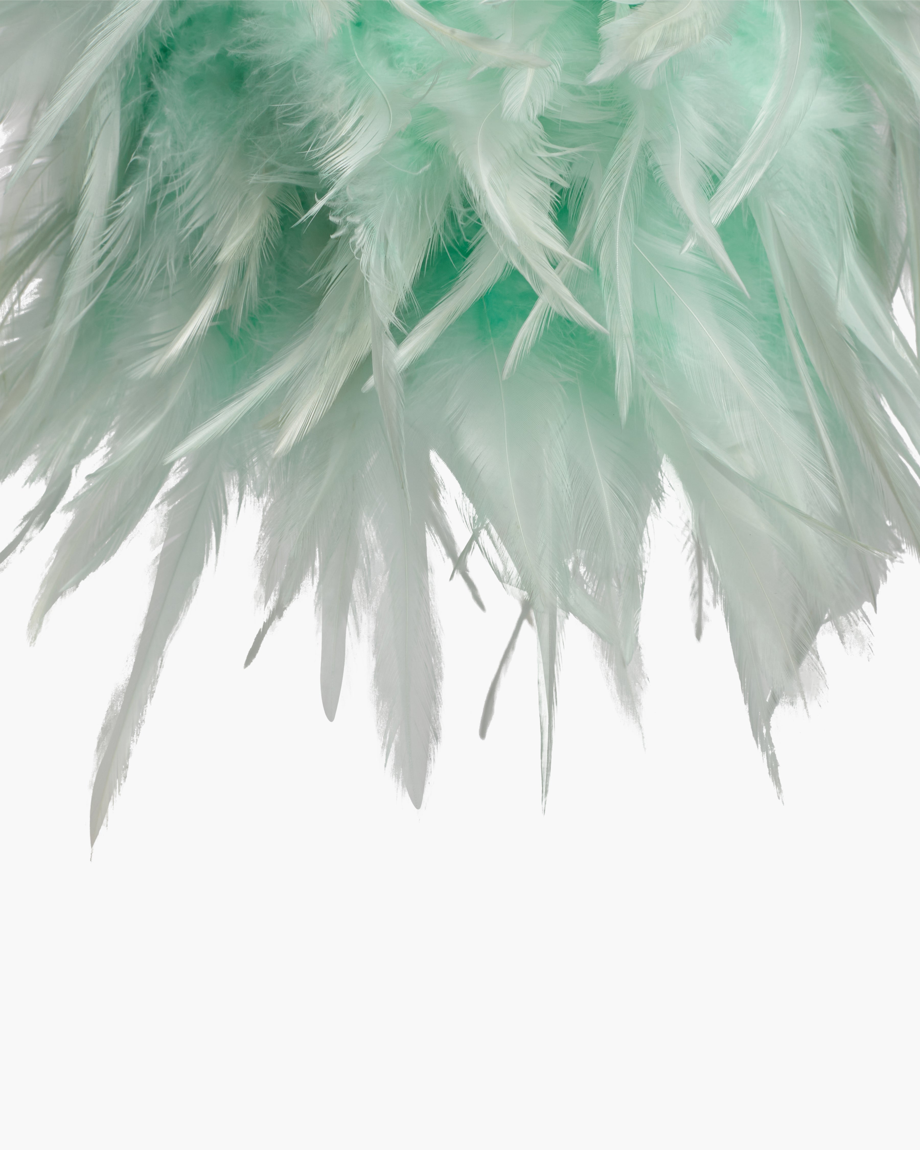 Sac Bruna Plumes Bleu sirène