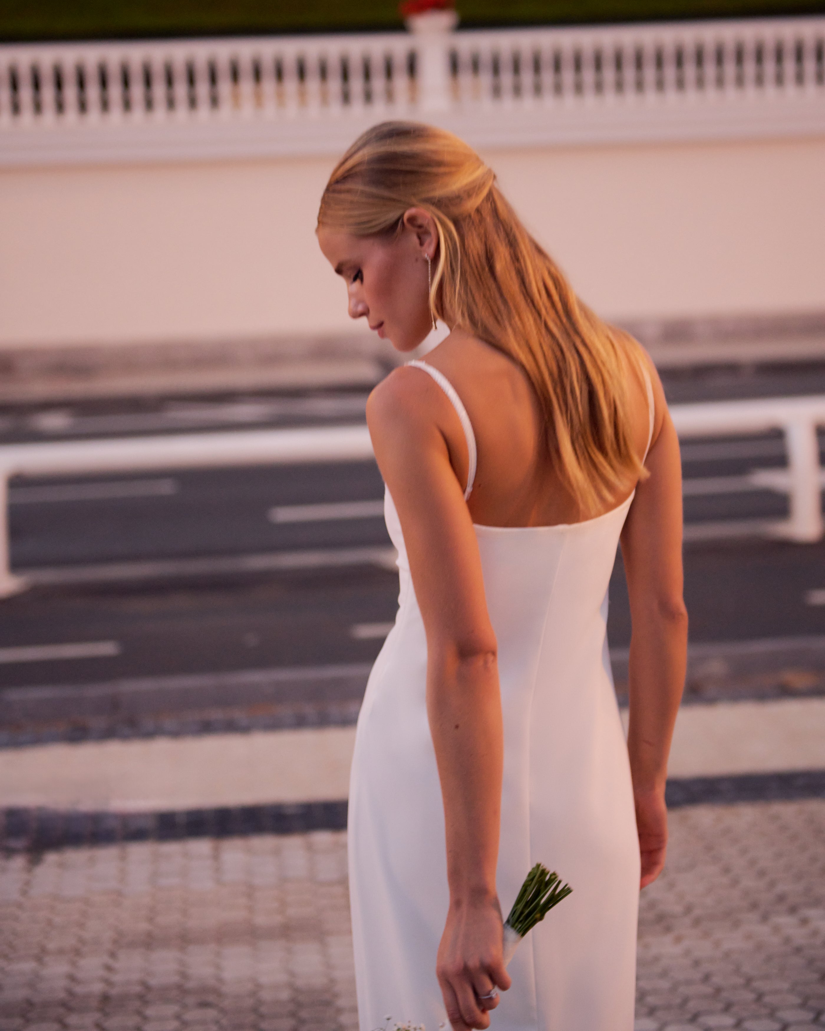 Ava White Dress