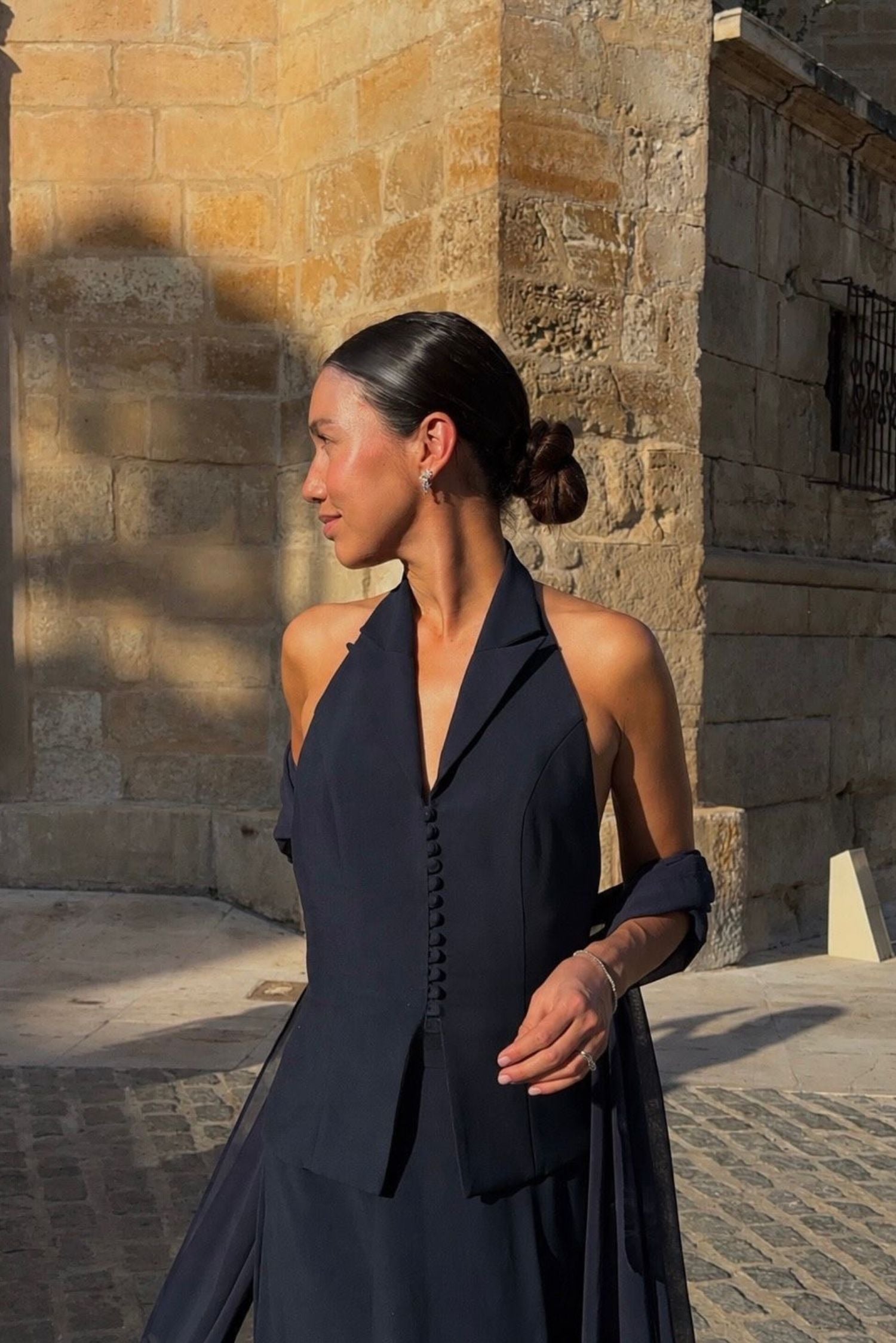 Melissa Navy Vest