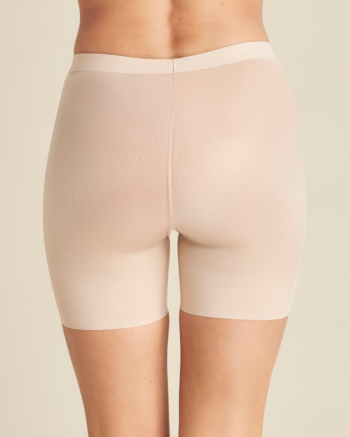Beige Slimming Shorts by SPANX