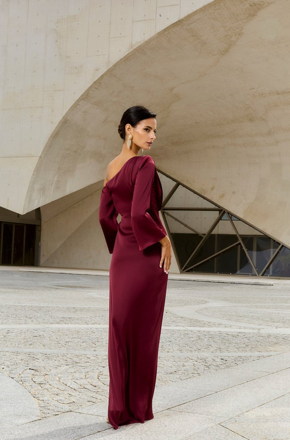 Vestido Siracusa Burdeos