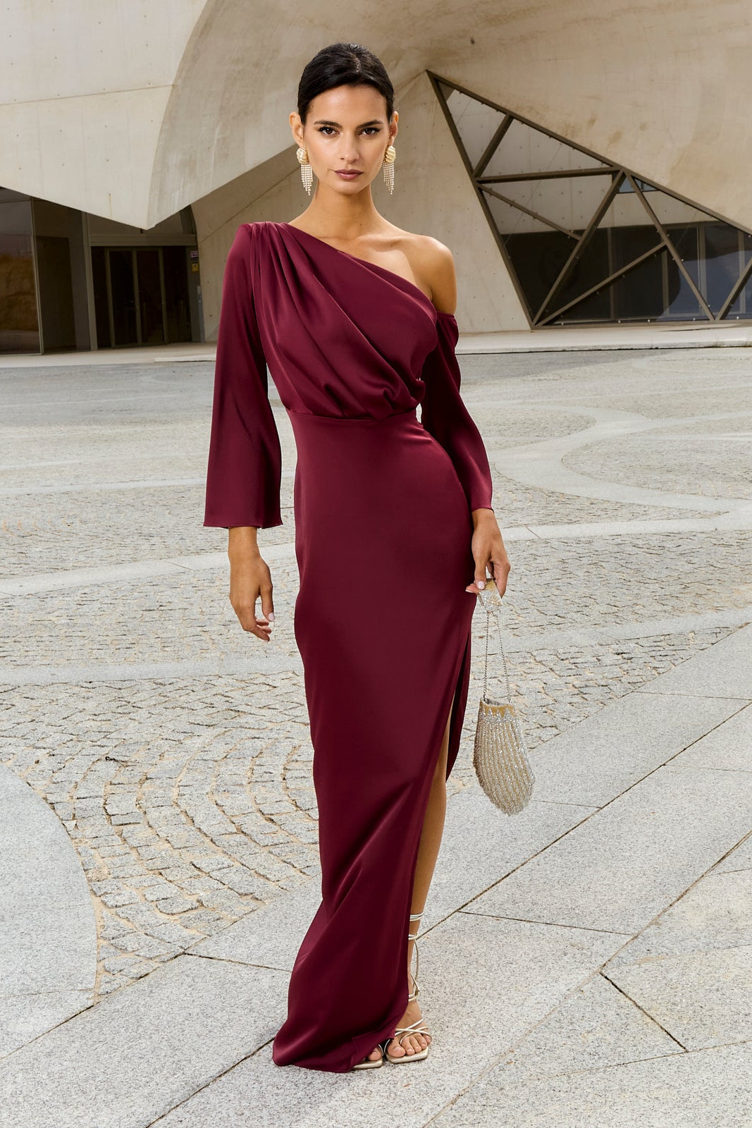 Vestido Siracusa Burdeos